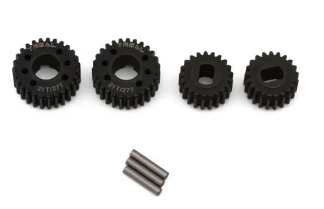 Treal Hobby Vanquish VRD/VS4-10 Harden Steel Overdrive Portal Gear Set (21T/27T) (Overdrive 28%)