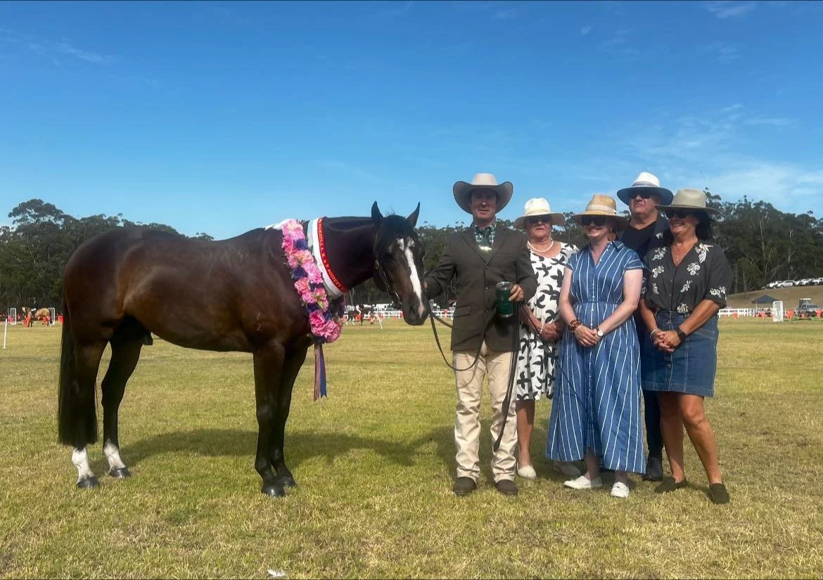 🏆 Supreme Led Exhibit of the Show: Greg Whipp with Hardrock Let’s Dance. Thank you to McCoy’s Packaging for sponsoring this prestigious award, with garlands proudly sponsored by Petite Pins. Judges Paul Dopper, Juanita Carr and Danielle Robertson pi