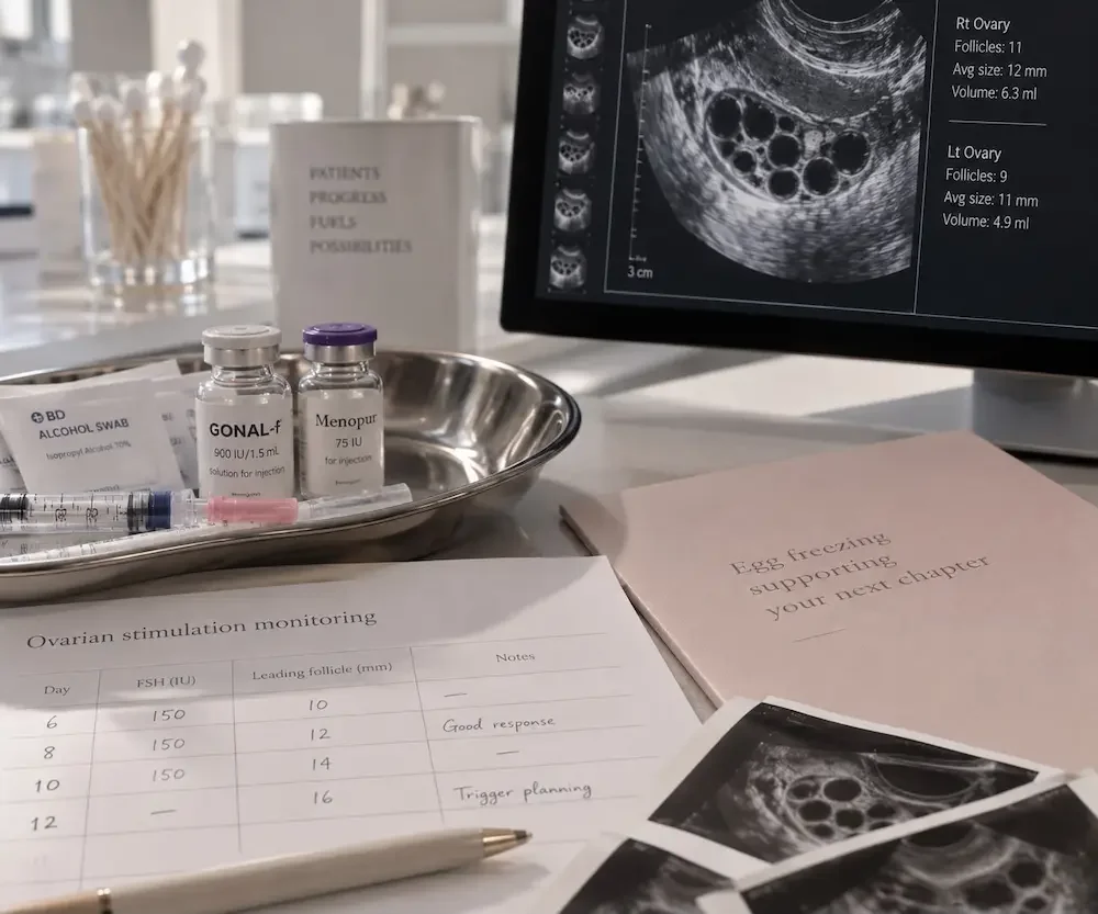 Egg Freezing Process: Ovarian Stimulation Medications & Monitoring