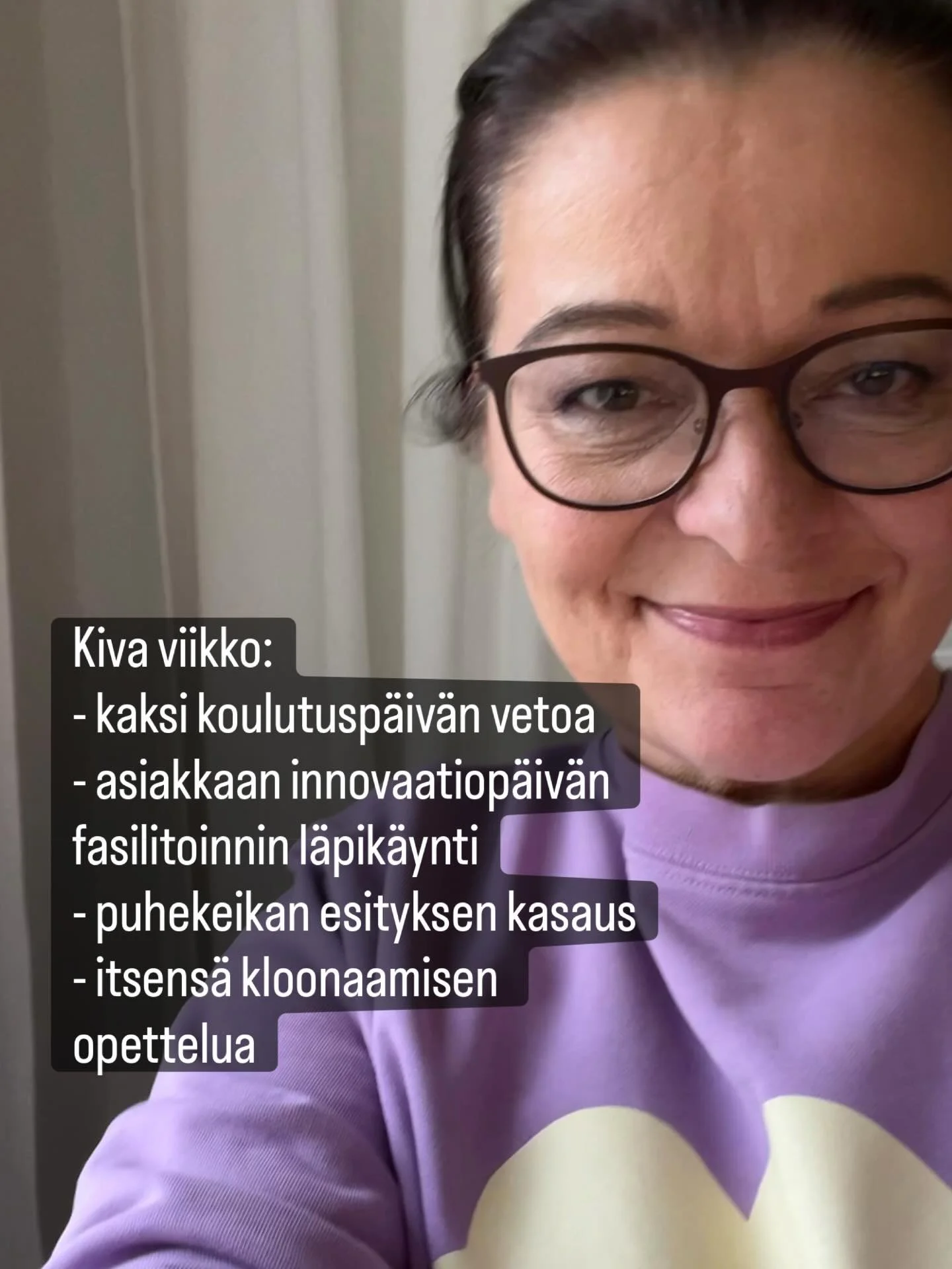 Kiva viikko: pari omaa koulutusvetoa, mahtavan innovaatiop&auml;iv&auml;n suunnittelua ja lopuksi viel&auml; itsens&auml; kloonaamisen opettelua. J&auml;nnitt&auml;v&auml;&auml;!!