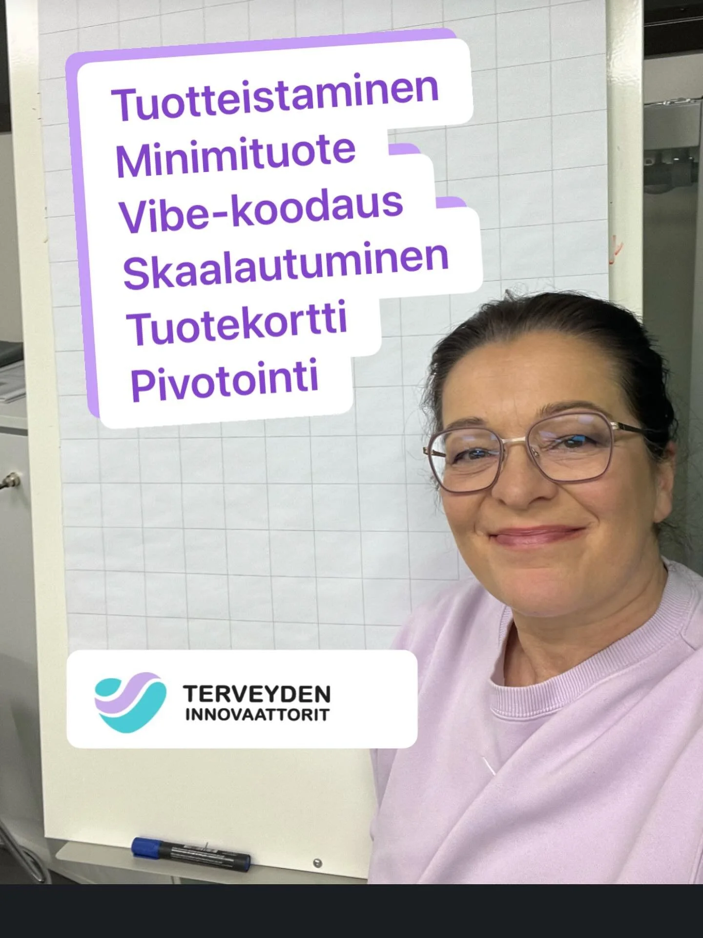 T&auml;n&auml;&auml;n koulutin tulevia yritt&auml;ji&auml; tuotteistamisesta ja ty&ouml;kaluista, joilla uudet tuoteideat saa nopeasti n&auml;kyviksi. 

Puhuttiin t&auml;rkeist&auml; tuotekehitt&auml;j&auml;n termeist&auml; eli 
- skaalautumisesta
- 