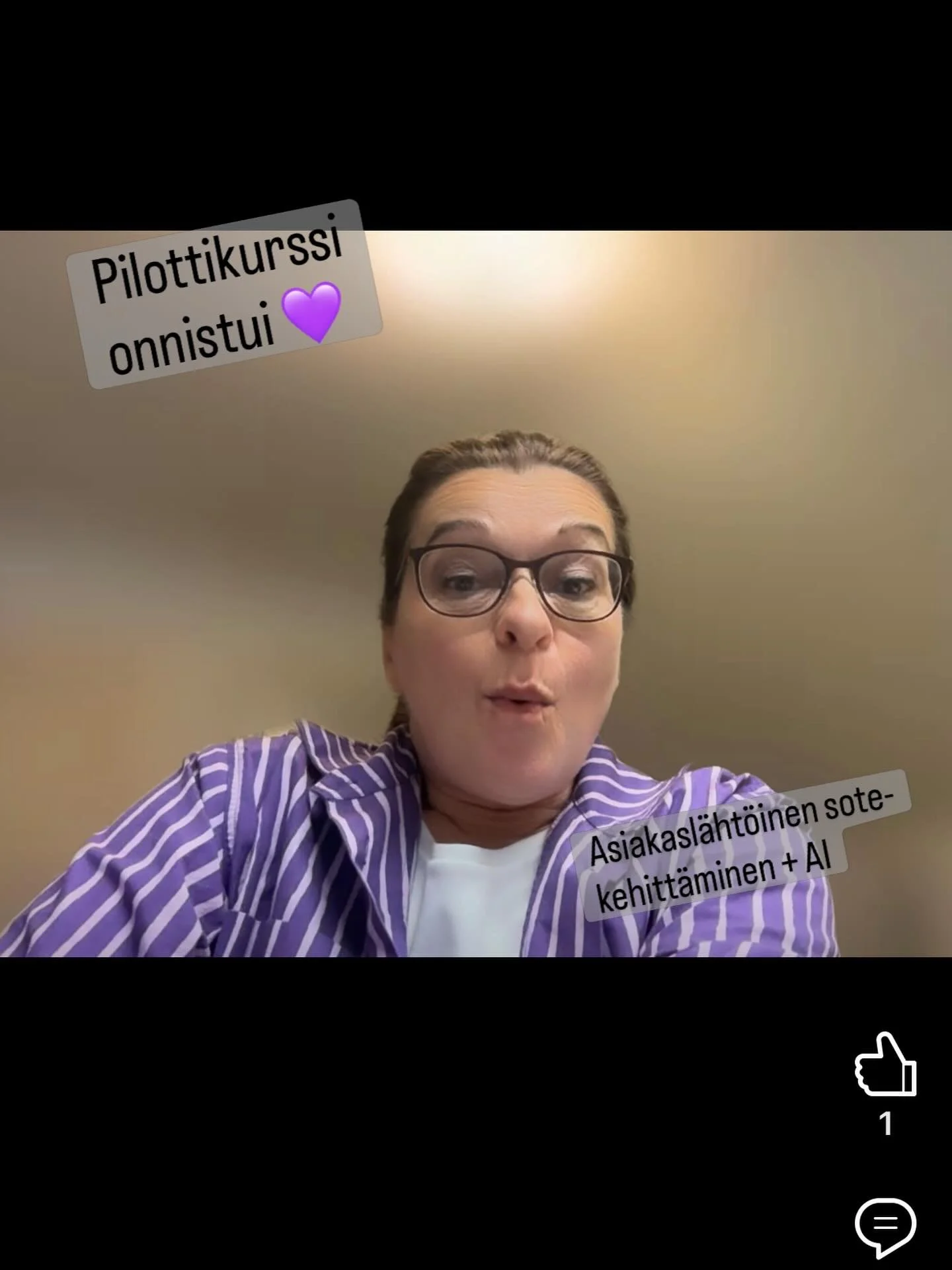 Pilotti on onnistunut silloin, kun asiakas haluaa jatkaa ja toteuttaa saman uudelleen. 

Mun 5-p&auml;iv&auml;inen pilottikurssi asiakasl&auml;ht&ouml;isen sote-kehitt&auml;misen uudesta, teko&auml;lyll&auml; vahvistetusta kokonaisuudesta saatiin vii