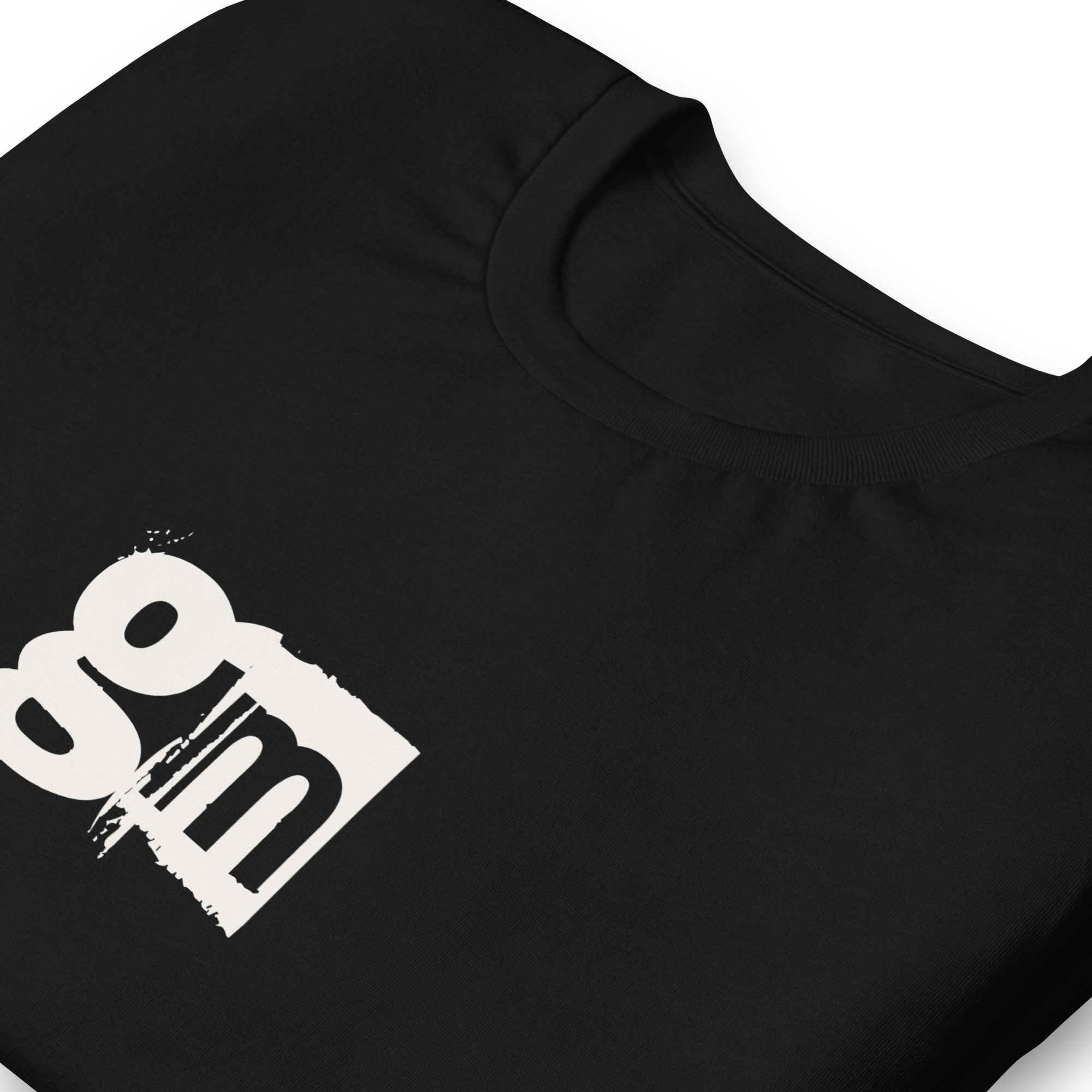Good morning t-shirt with white print, gm t-shirt with white print