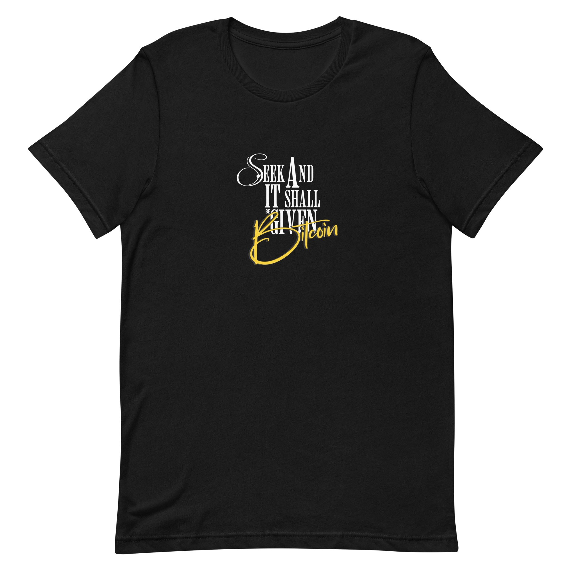 HODL Threads® Momentum Collection / Seek And It Shall Be Given / Bitcoin / Unisex