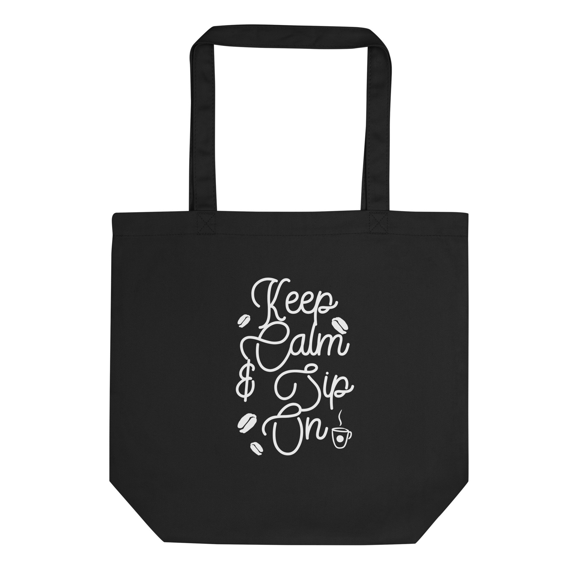 Coffee Lover Eco-friendly Organic Tote Carryall Bag, Reusable Organic Tote Carryall Bag