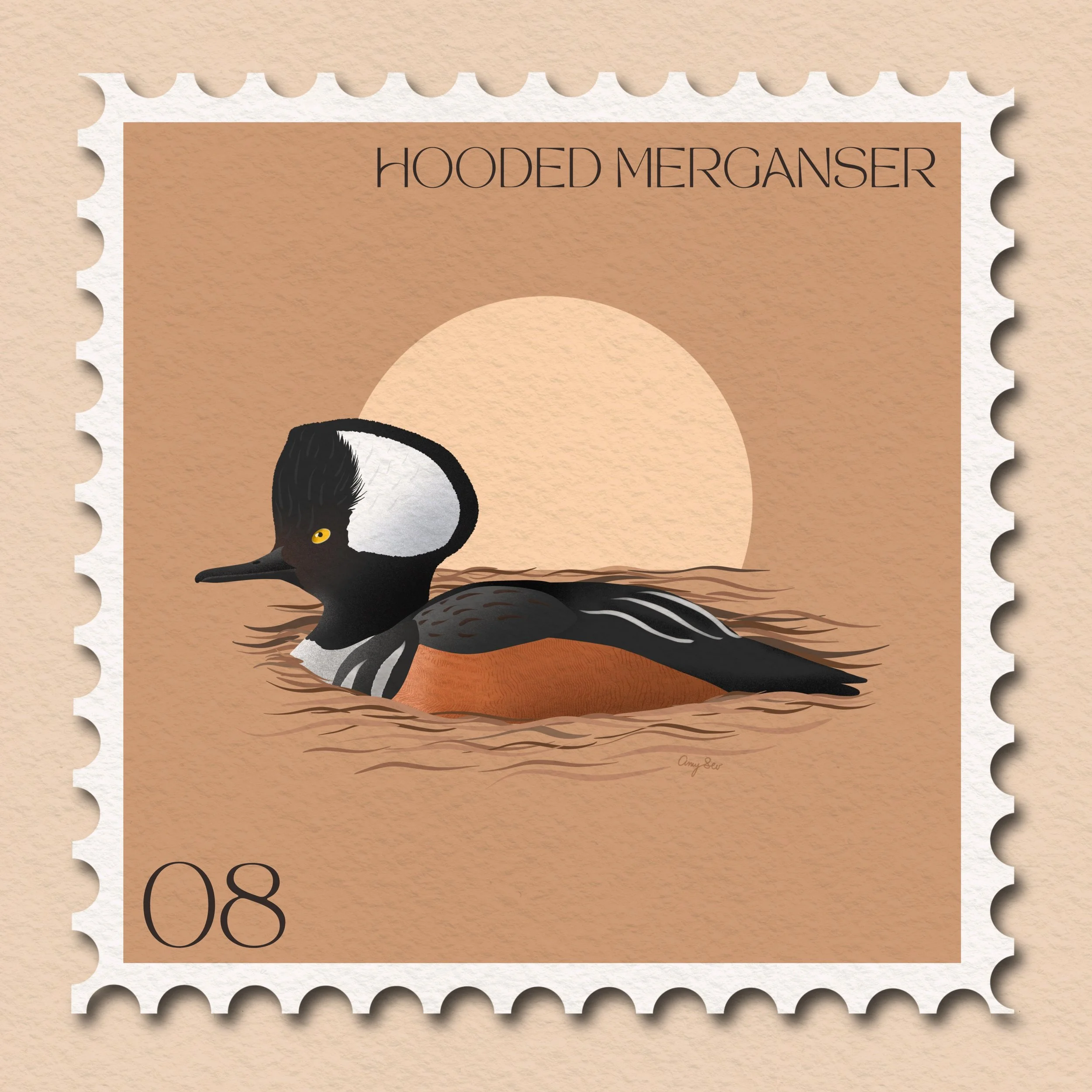 hooded merganser duck stamp.jpg