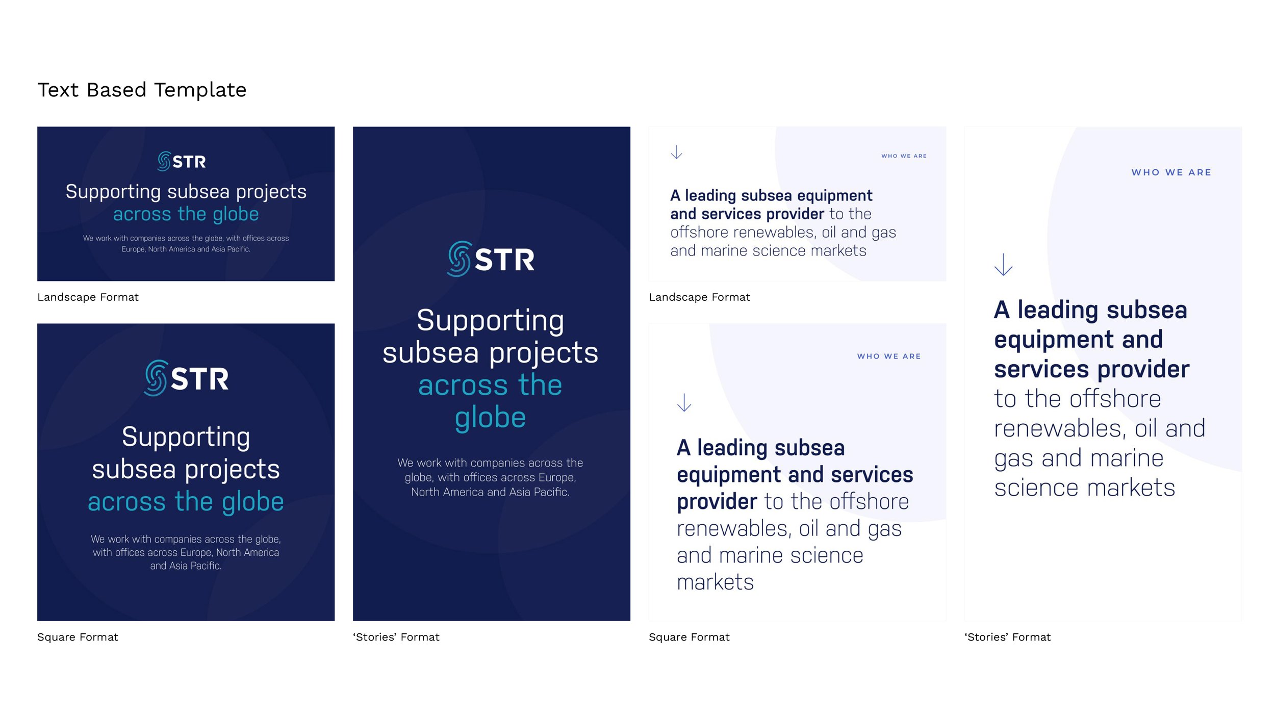 Social media asset design system templates