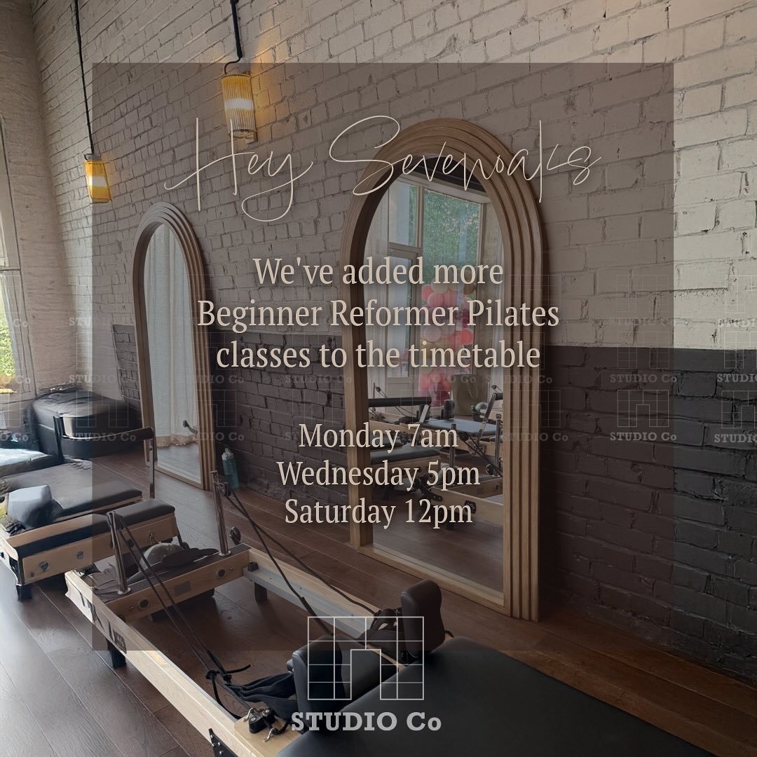 Hey Sevenoaks we want to meet you too! ✨

Thanks for all the requests for more beginner classes, we&rsquo;ve had a look and added a few more to the timetable for you. Link in our bio to book your first flow at the studio 🫶🏼

#yourwellnessyourstudio