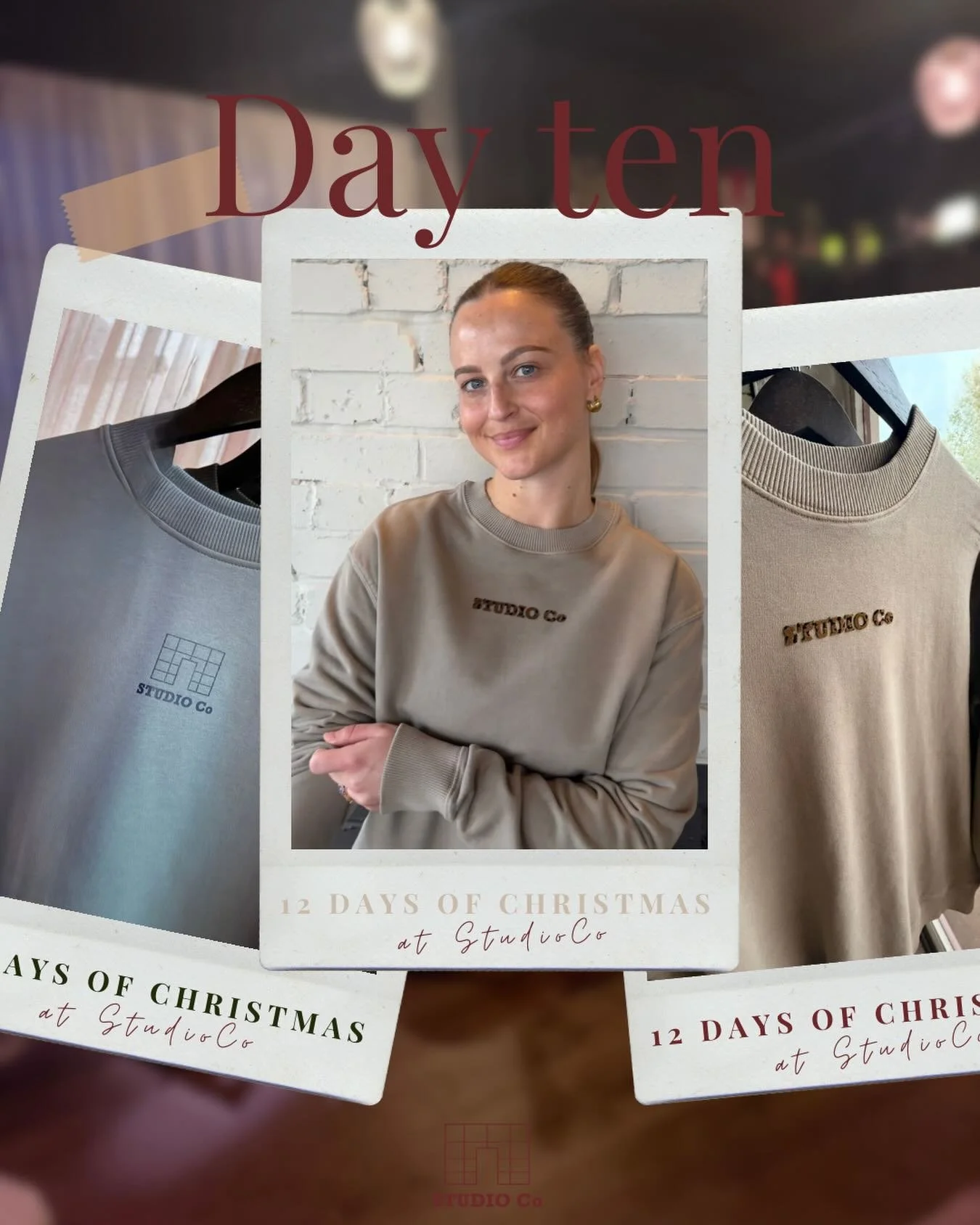 Day Ten &ndash; A Christmas gift you actually want 🎁

Today&rsquo;s treat is a cosy one.
We&rsquo;re giving away four of our limited-edition Studio Co crew neck launch jumpers &mdash; the perfect pre- and post-class layer for these chilly December d