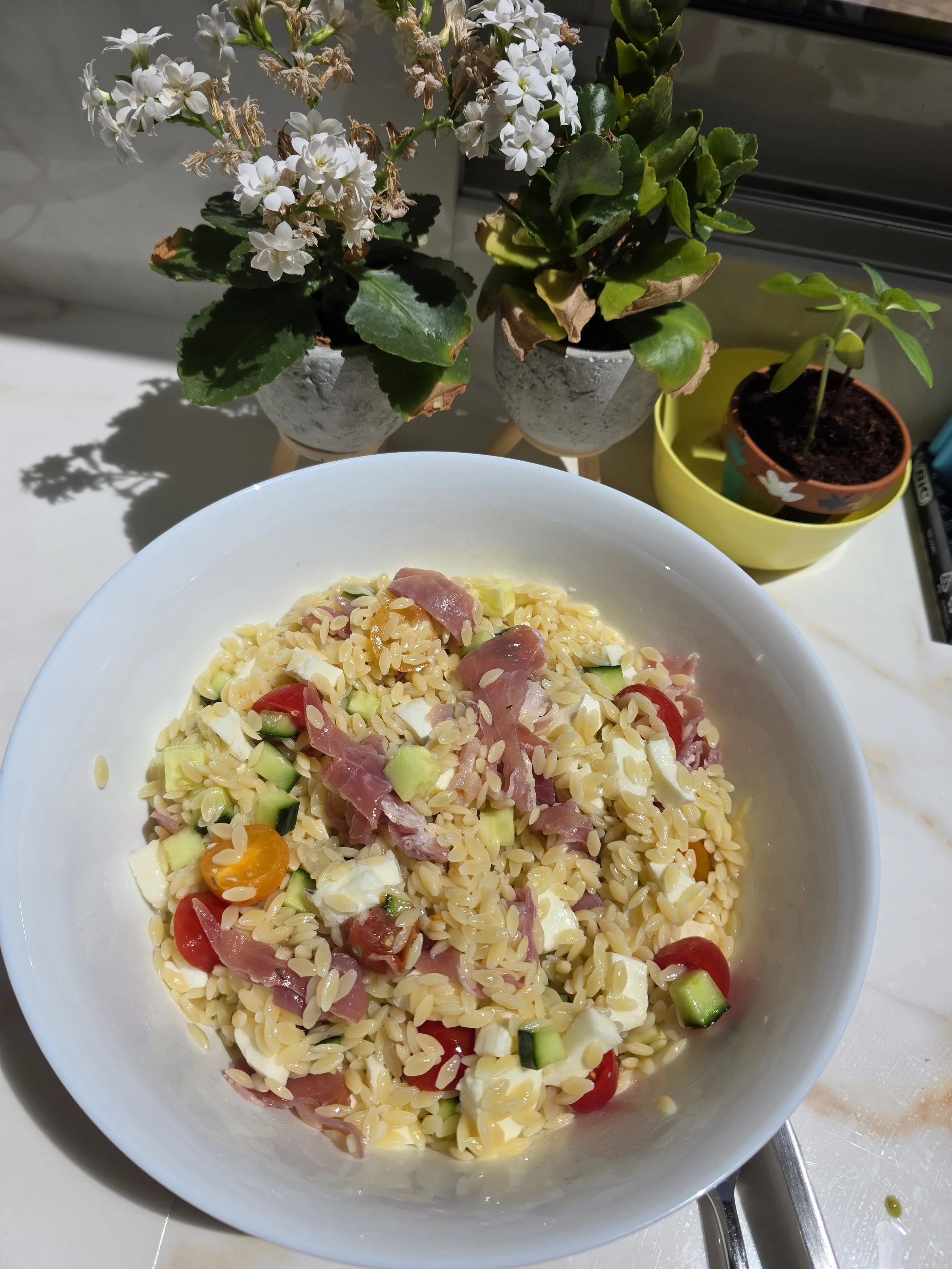Salade d'orzo complète 