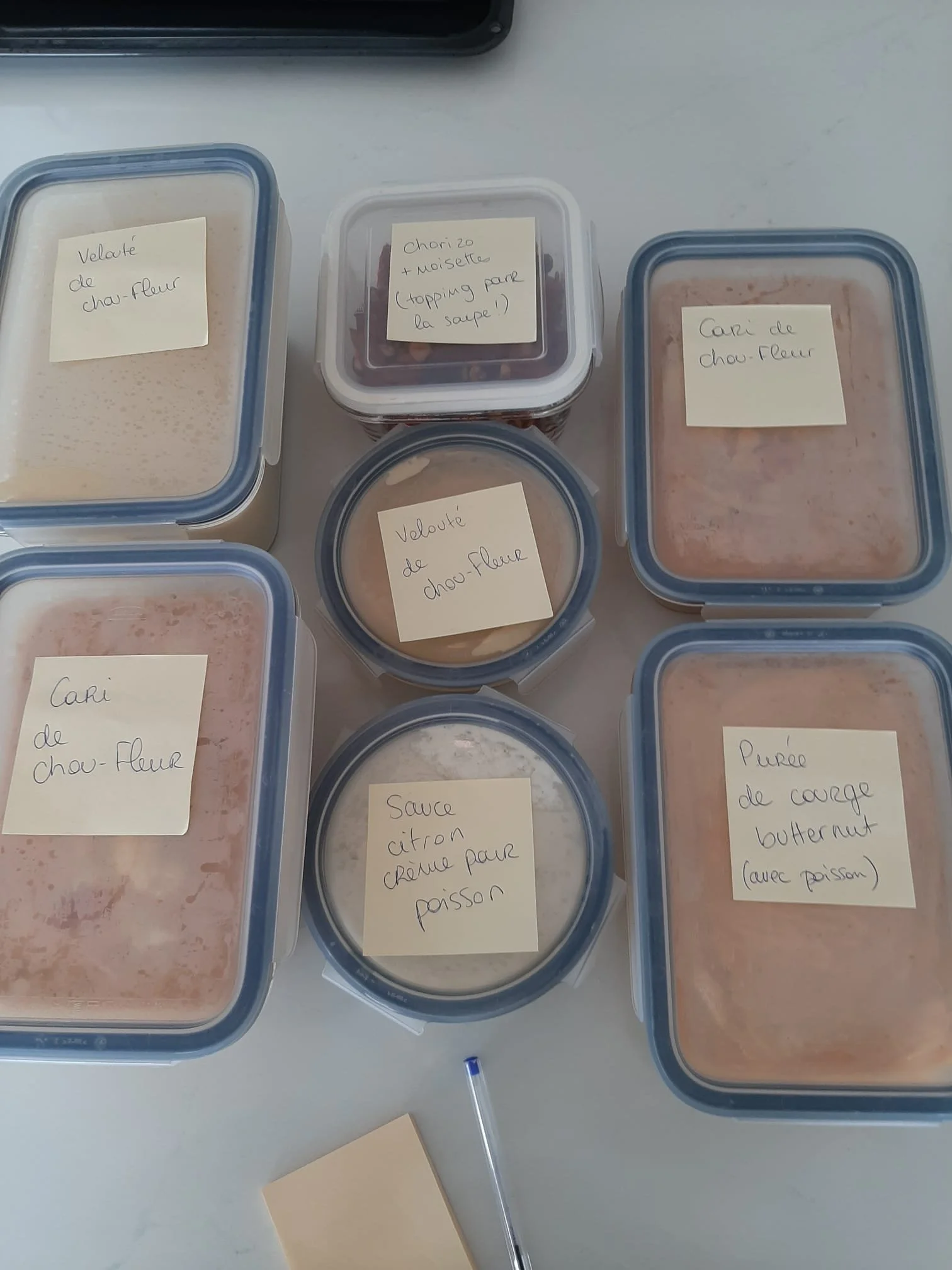 Tupeware bien étiquetés