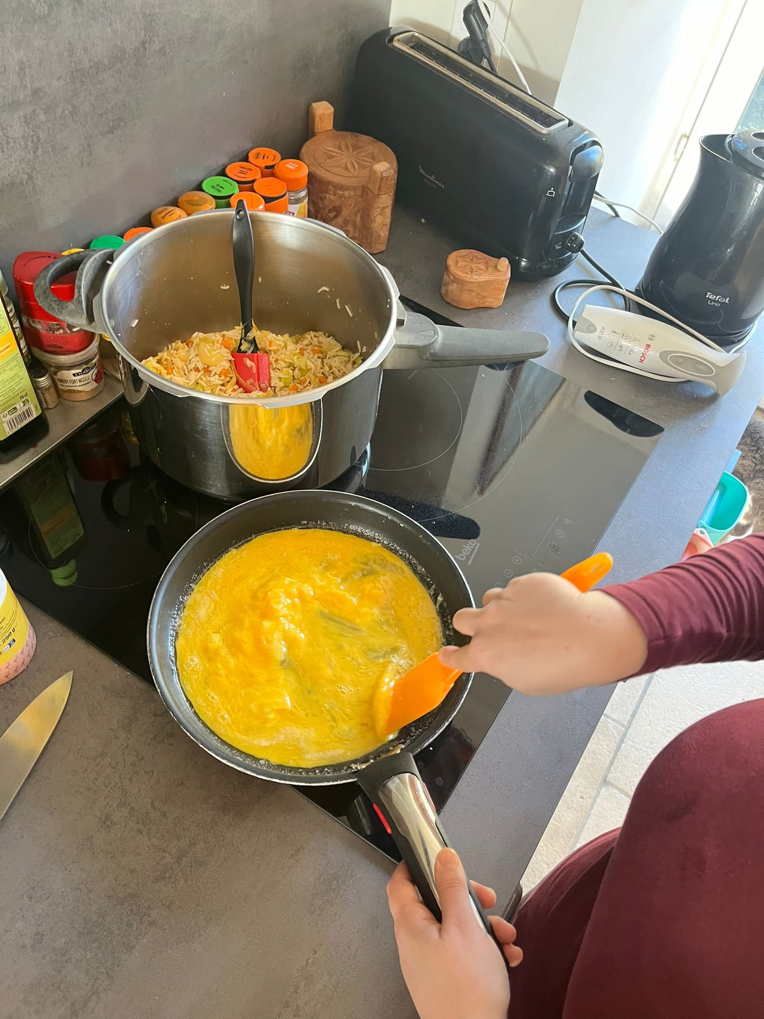 Cuisson de riz asiatique