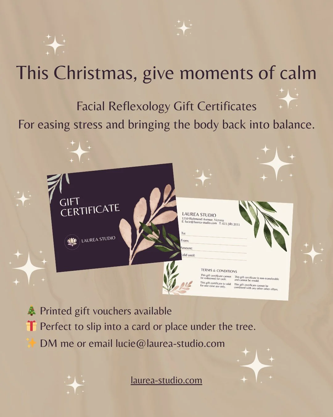 ✨Give the gift of deep relaxation this Christmas🎄🎀🎁 

If you&rsquo;re looking for a thoughtful, calming and personal gift, a Facial Reflexology Gift Certificate is a beautiful way to support someone you love.

Facial Reflexology helps ease stress,