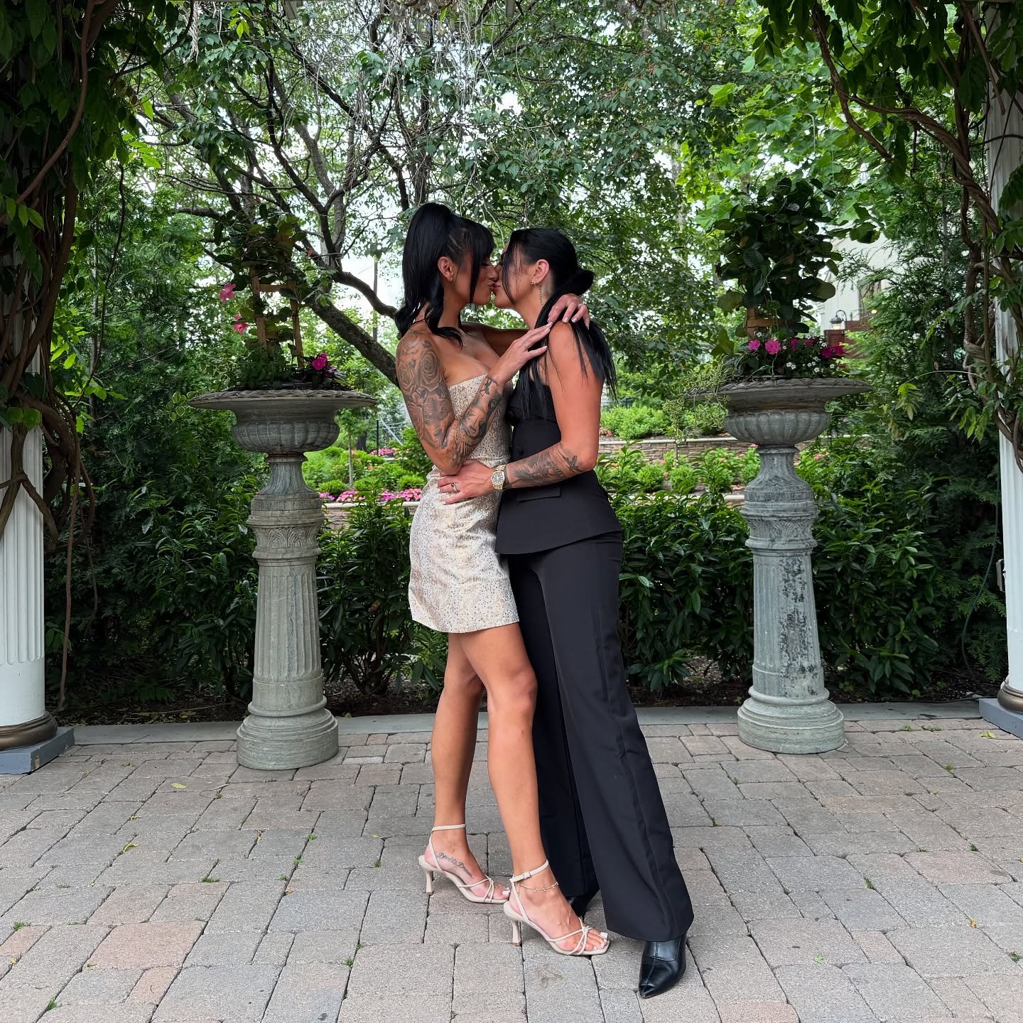We love, LOVE! So happy for our friends @wwe_danilo and @sheena.marieee 👰🤵&zwj;♂️💍💒 what a beautiful night to celebrate two beautiful humans 🖤🖤🖤🖤