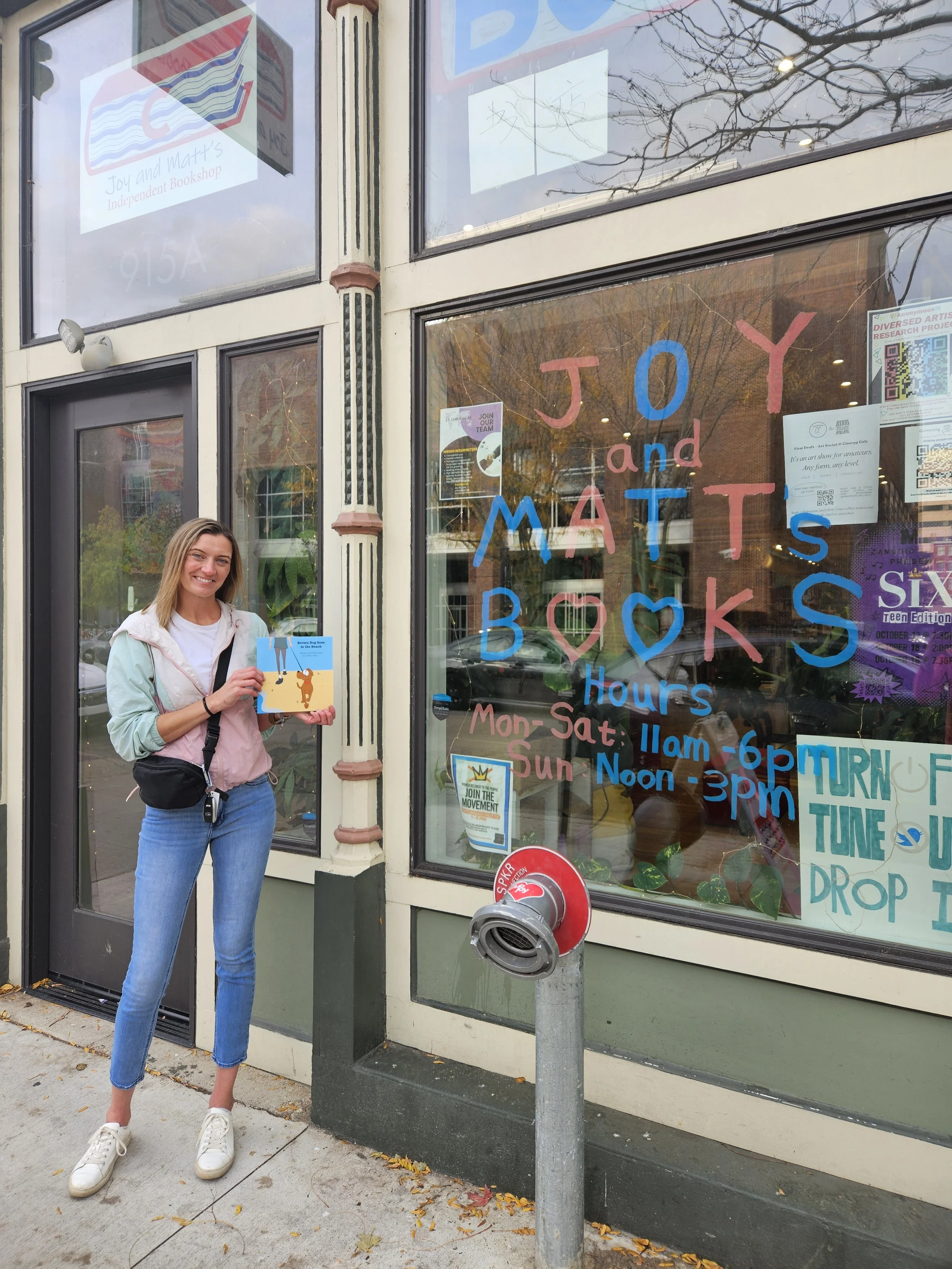 You can purchase Brown Dog Goes to the Beach at Joy and Matt's Books in Cincinnati, Ohio!