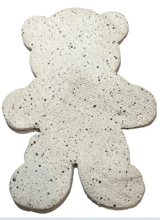 White clay with speckles 