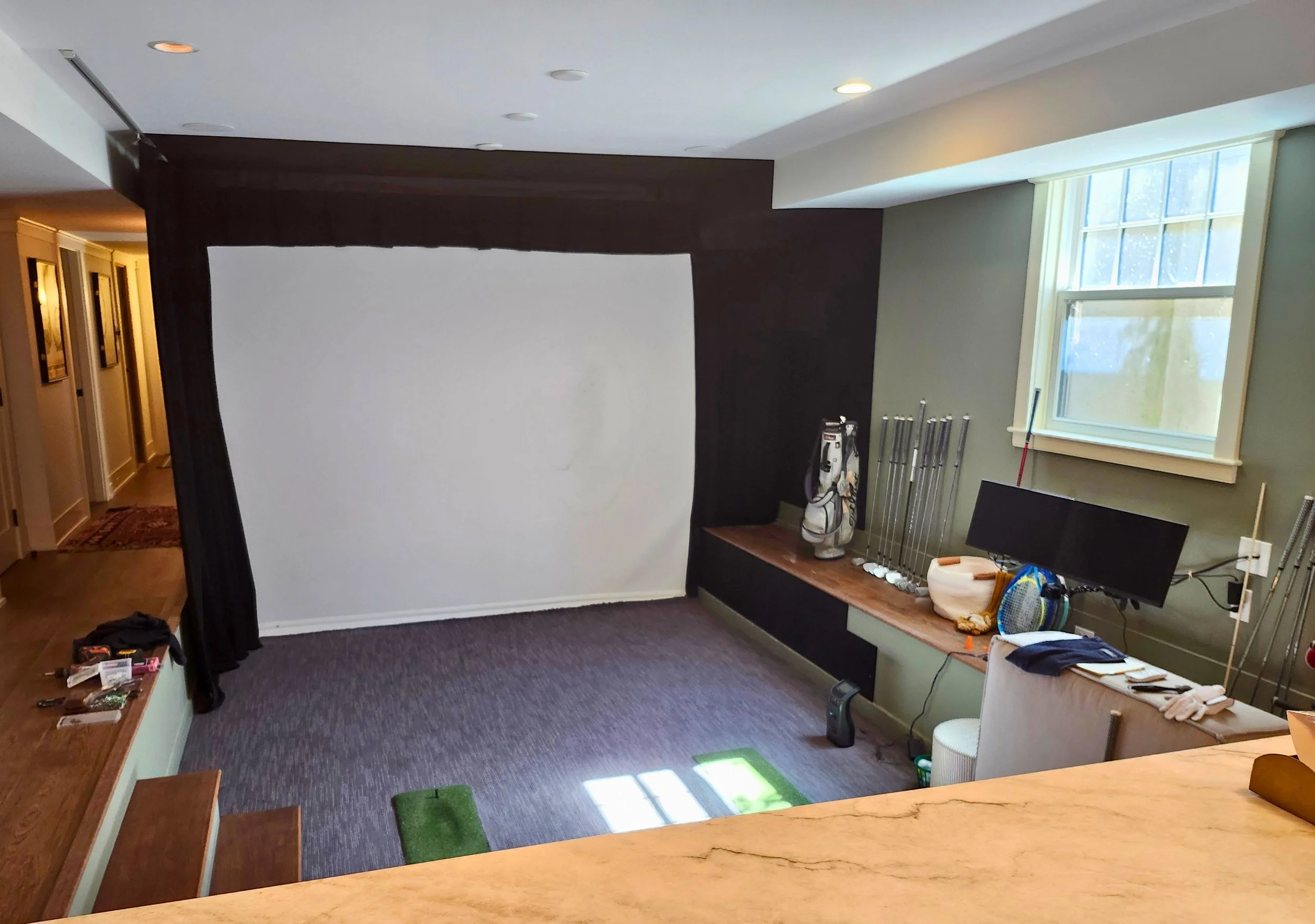 Family Room Golf Simulator, Newburyport, MA