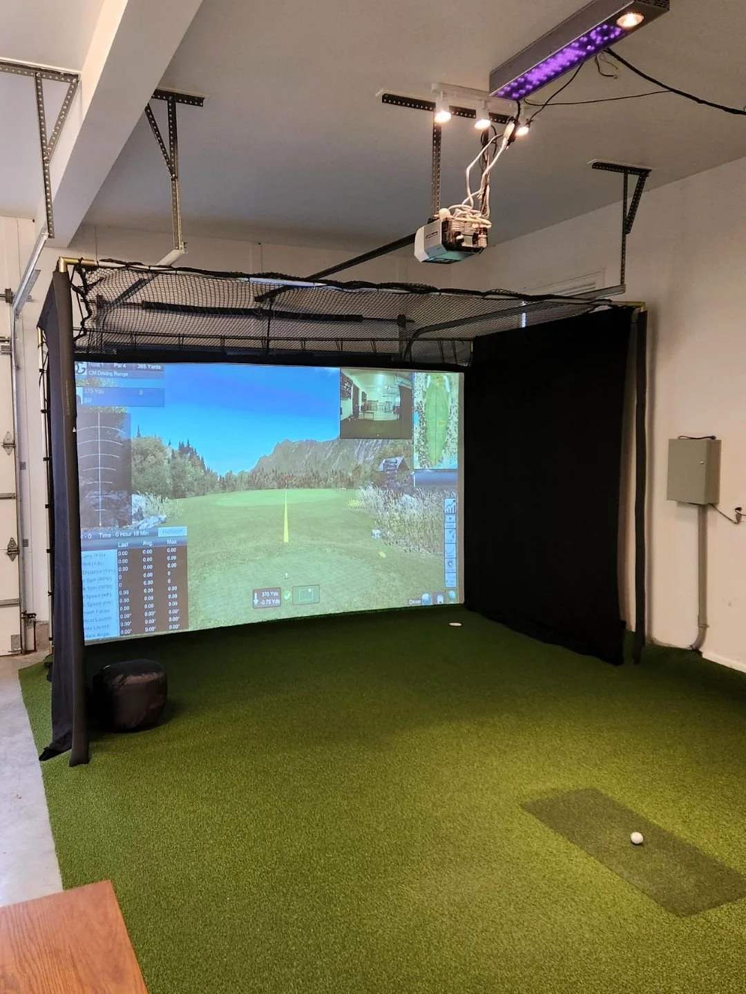 Garage Golf Simulator, Milton, MA