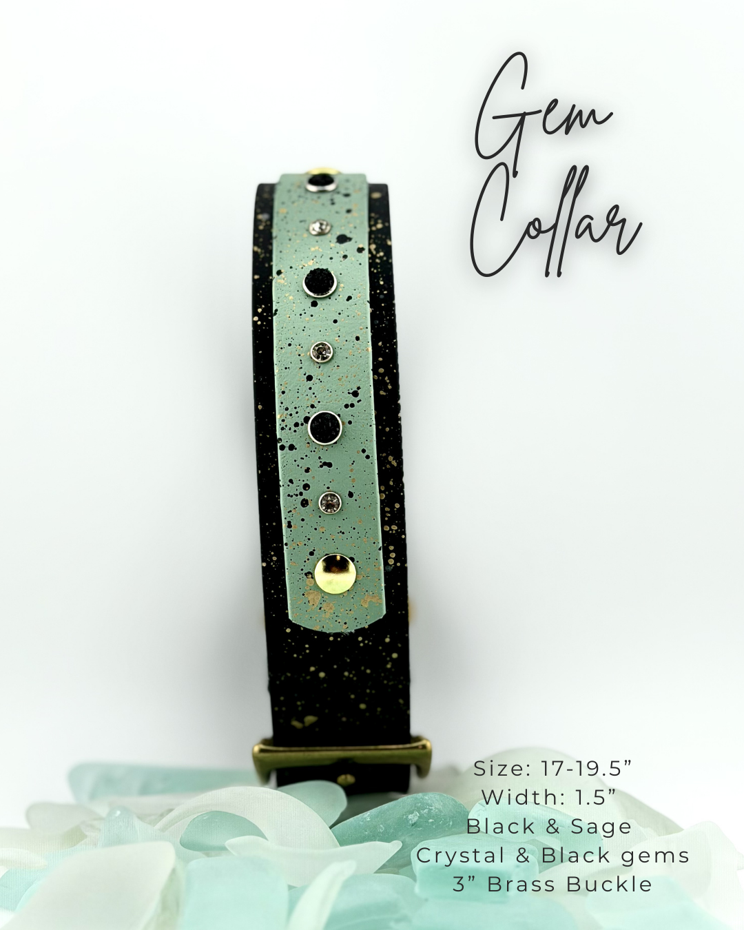 Gem Collar: 17-19.5"