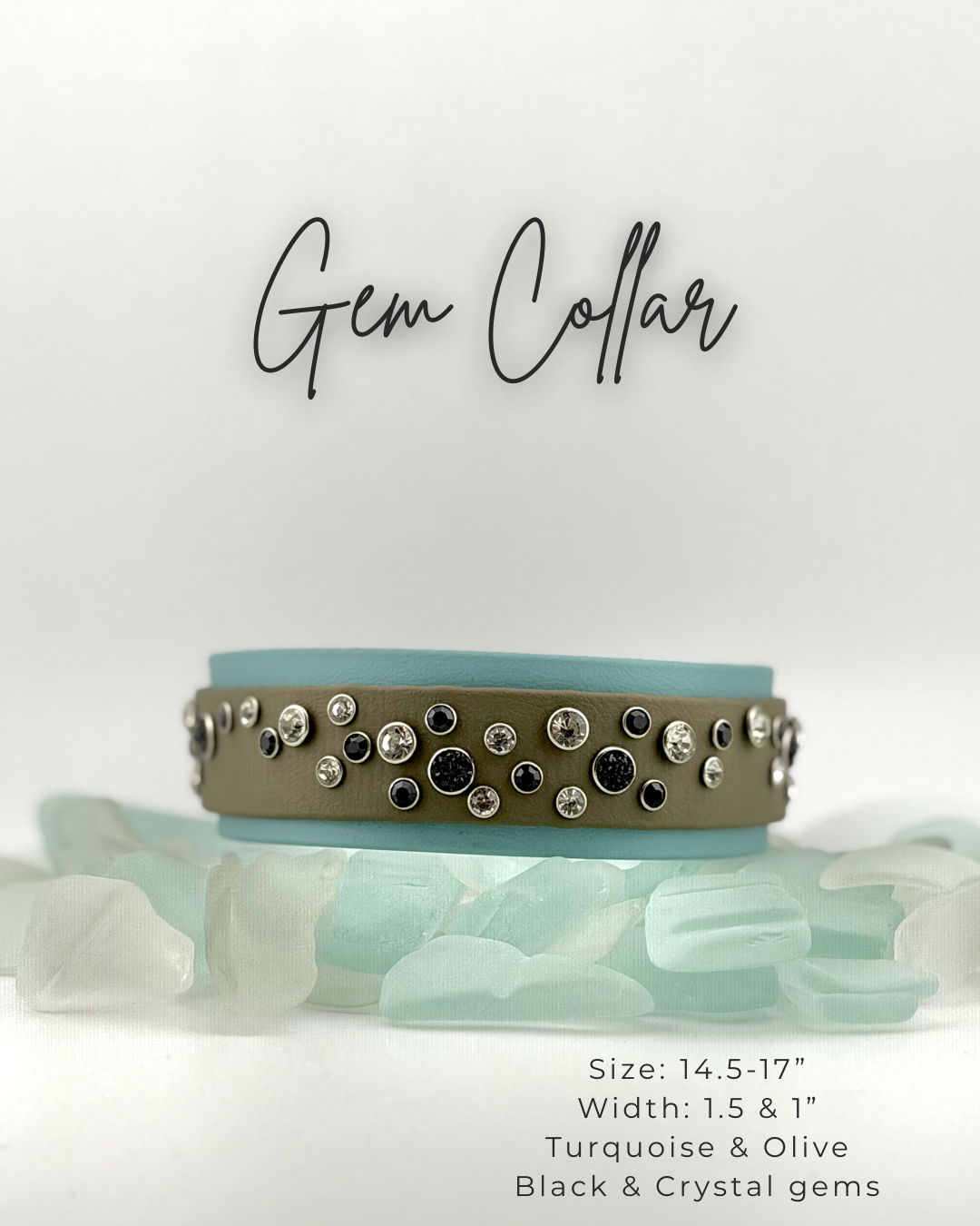 Gem Collar: 14.5-17"