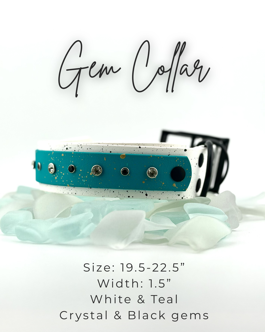 Gem Collar: 19.5-22.5"