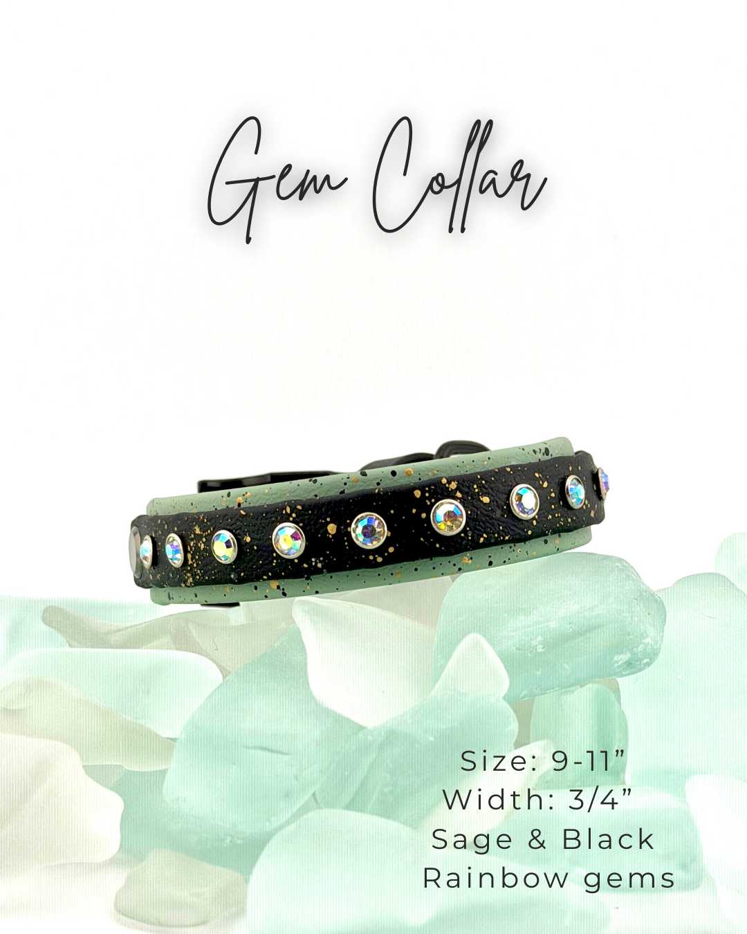 Gem Collar: 9-11"