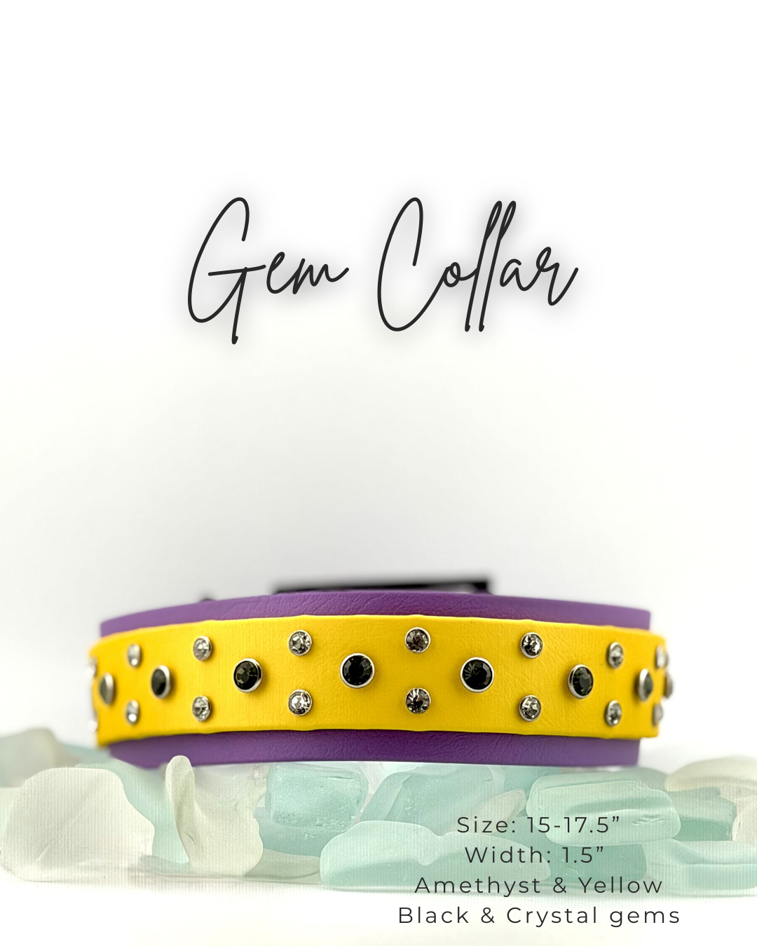 Gem Collar: 15-17.5"