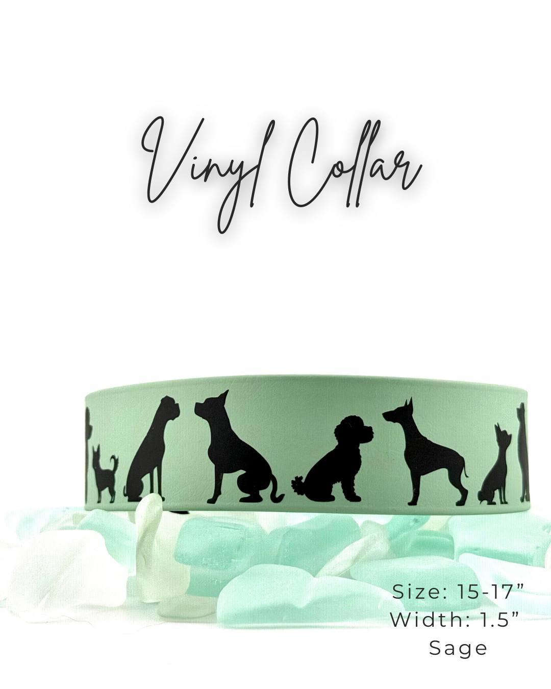 Vinyl Collar: 15-17"