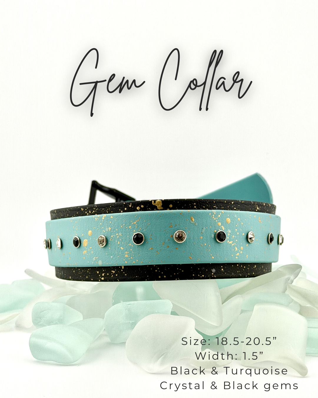 Gem Collar: 18.5-20.5"