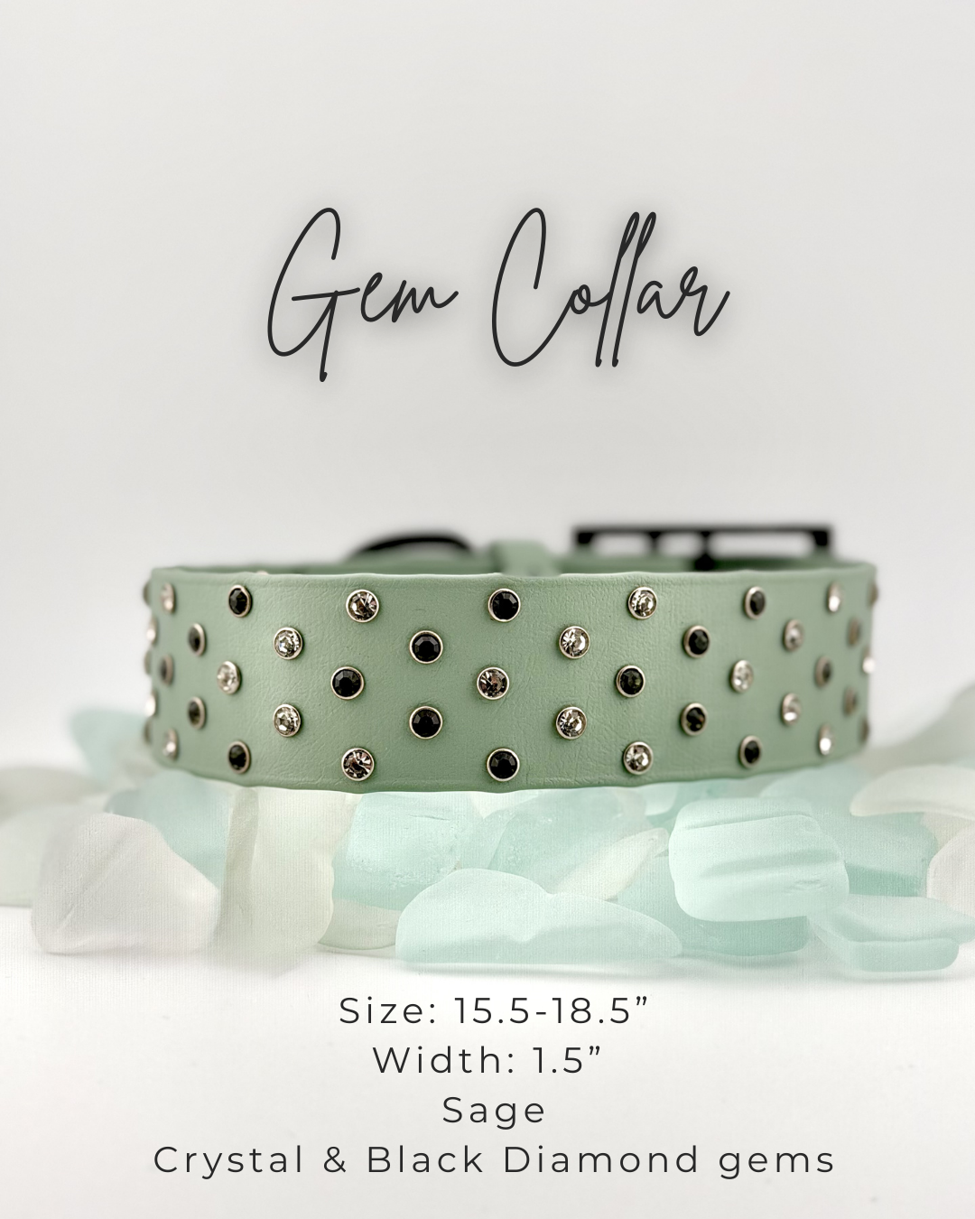Gem Collar: 15.5-18.5"