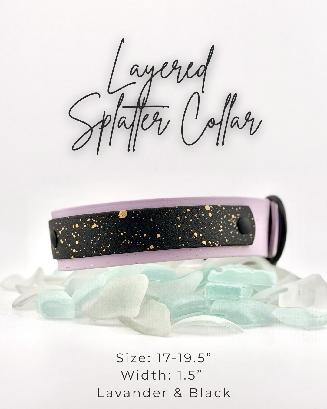 Layered Splatter Collar: 17-19.5"