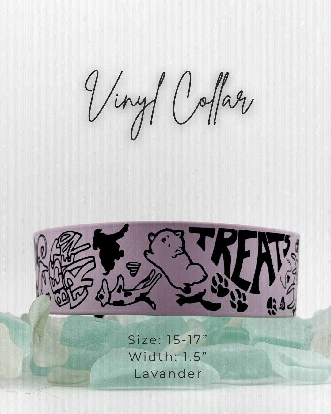 Vinyl Collar: 15-17"