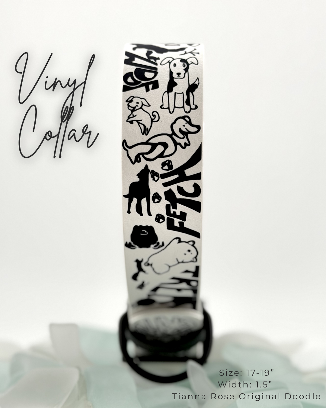 Vinyl Collar: 17-19"