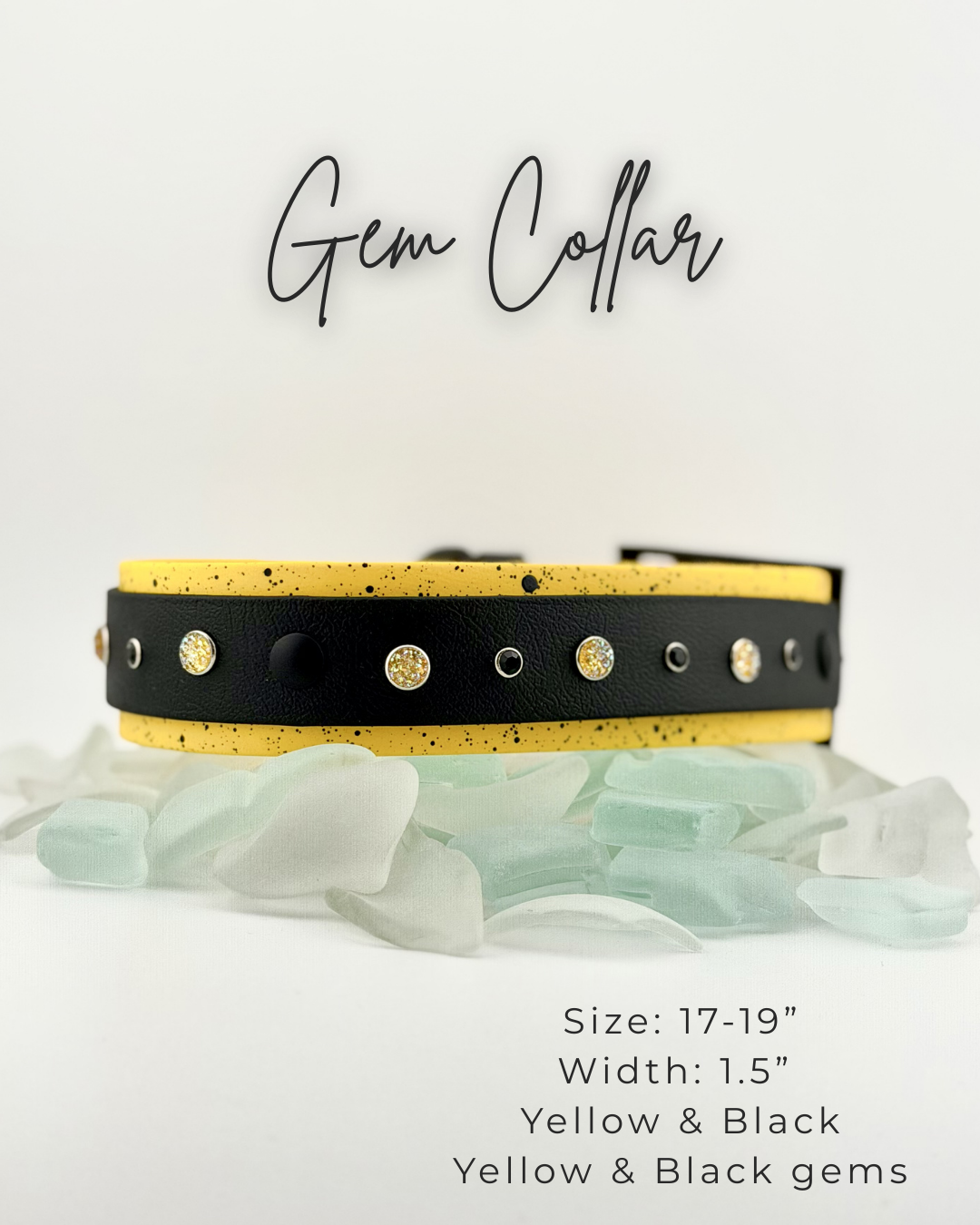 Biothane Gem Collar: 17-19"