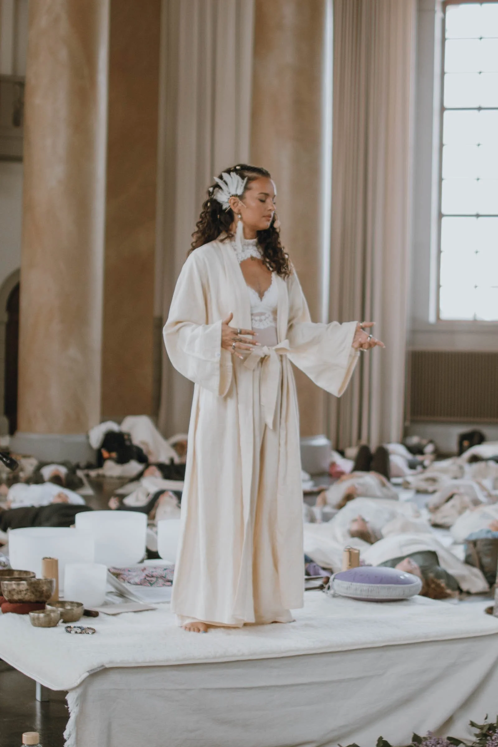 Bilder från EXHALE med Nathalie Steffner - En dag fylld av kärlek, gemenskap och transformation i Eric Ericsonhallen i Stockholm 
