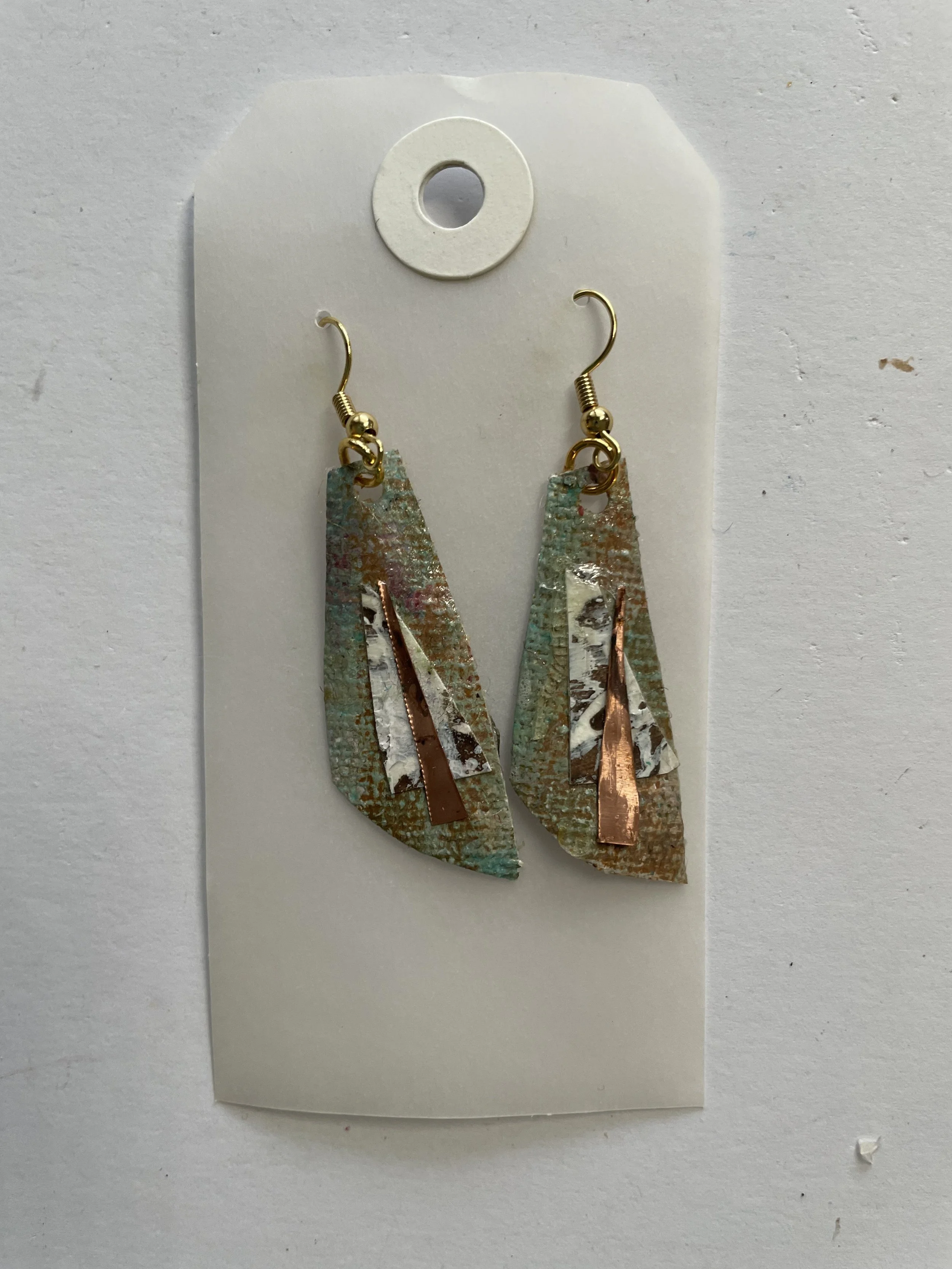 Unique Mixed Media Earrings