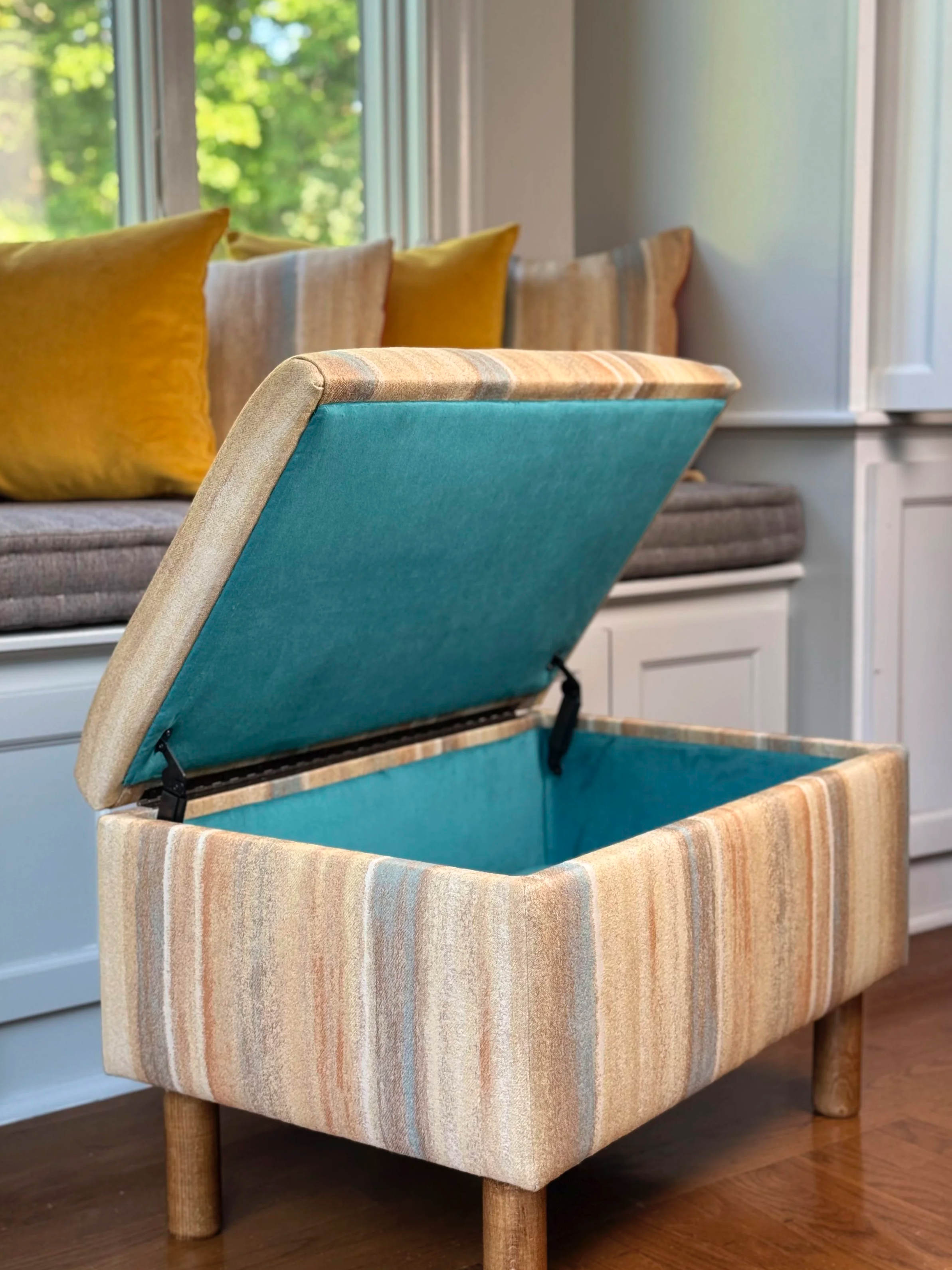Upholstered Storage Ottoman