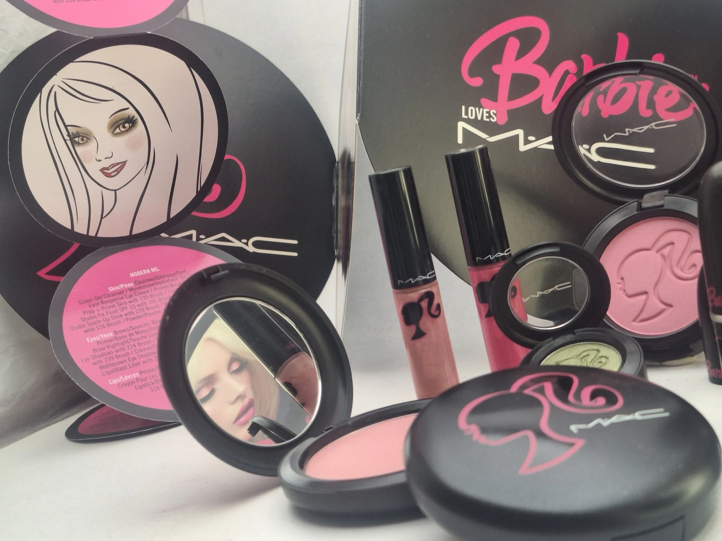 Mac Barbie Collection Flat lay