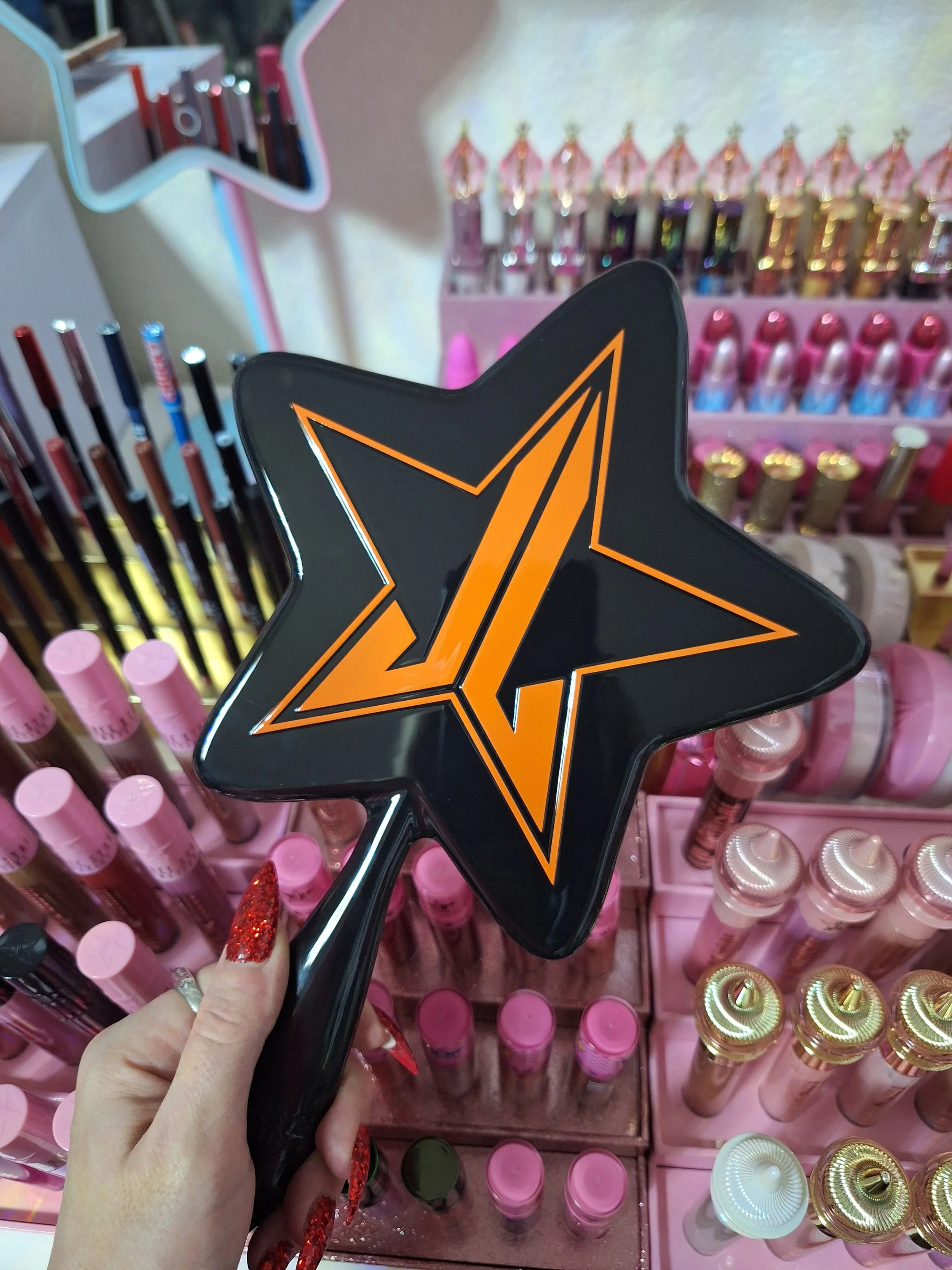 Black and Orange Star