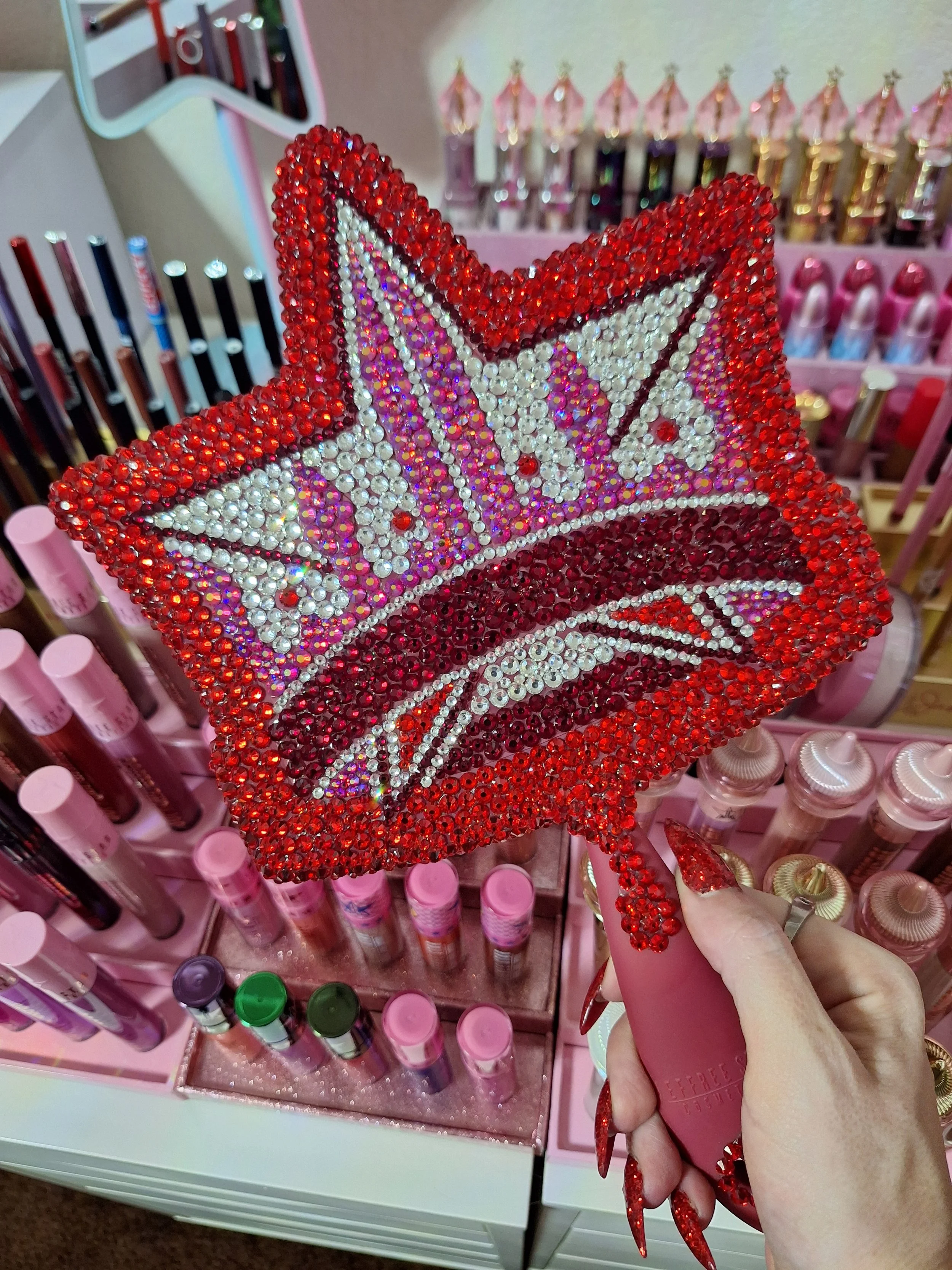 Red Crown with Customized Crystals
