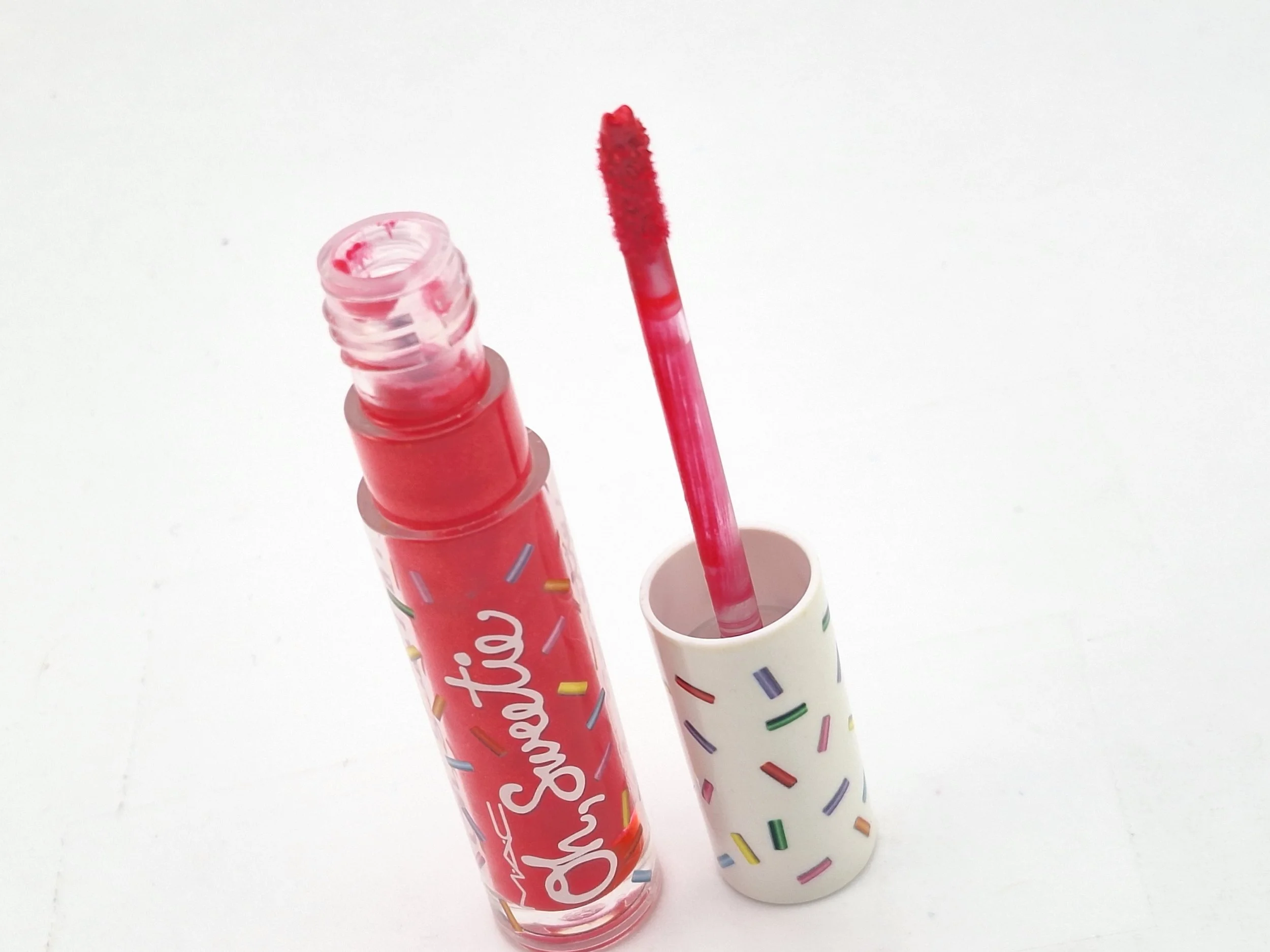 M·A·C Oh, Sweetie Lipgloss Creamy Peach Pie and Gumdrop in Sparkle Society XO vault
