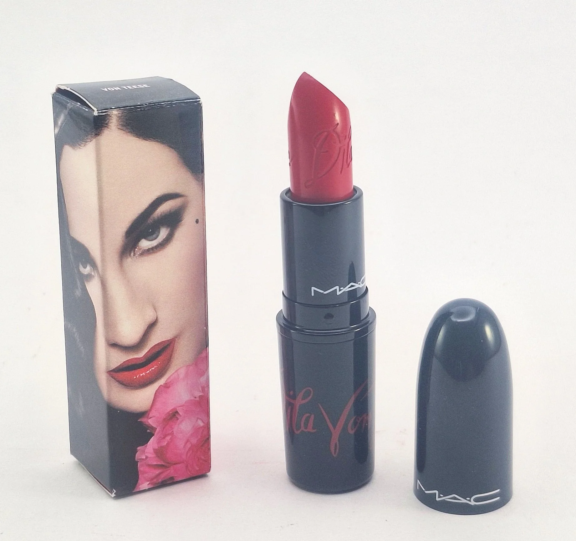 "Sparkle Society collection’s rare boxed M·A·C Dita Von Teese Viva Glam VI lipstick release."