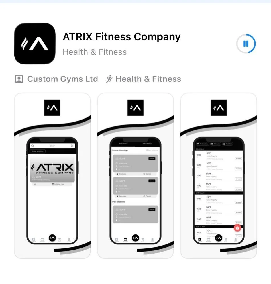 Signing up and booking your classes has never been so easy!! 📈✍️

Atrix Fitness Company app is now live on both Apple App Store and Google Play 📱 

Link in bio 🔗
