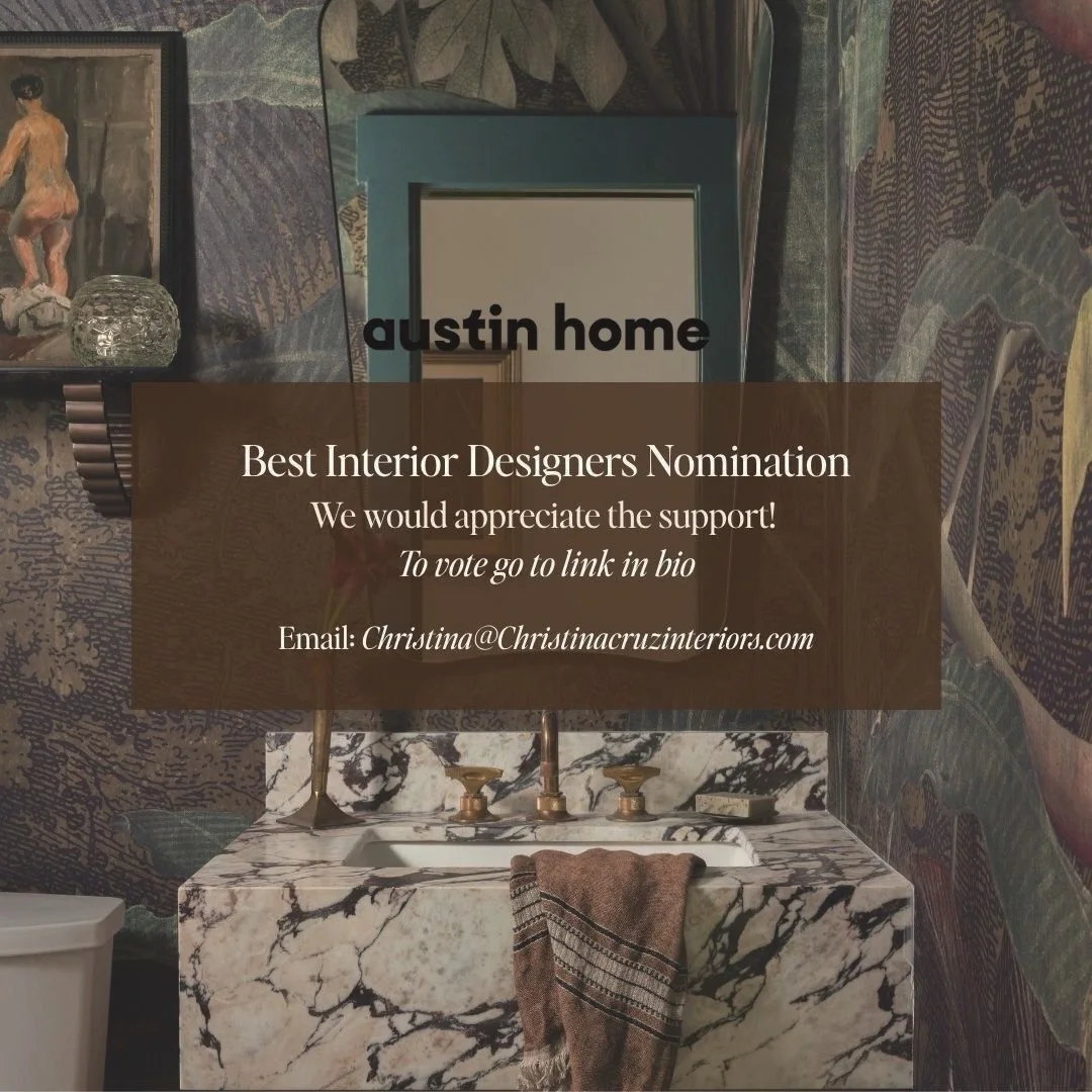 Only two days left to vote for @austin_home list of best interior designers list in Austin. We would love your support as we continue to grow our business! Vote link in bio.  Tags// Austin interiors designer, Austin design, Texas interiors