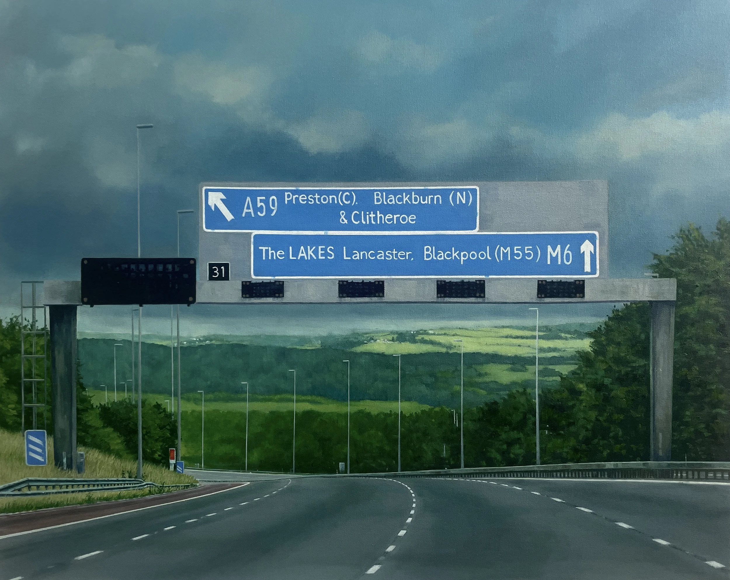 Jnc 31 M6 Northbound - Oil on canvas 61x76cm Commission 