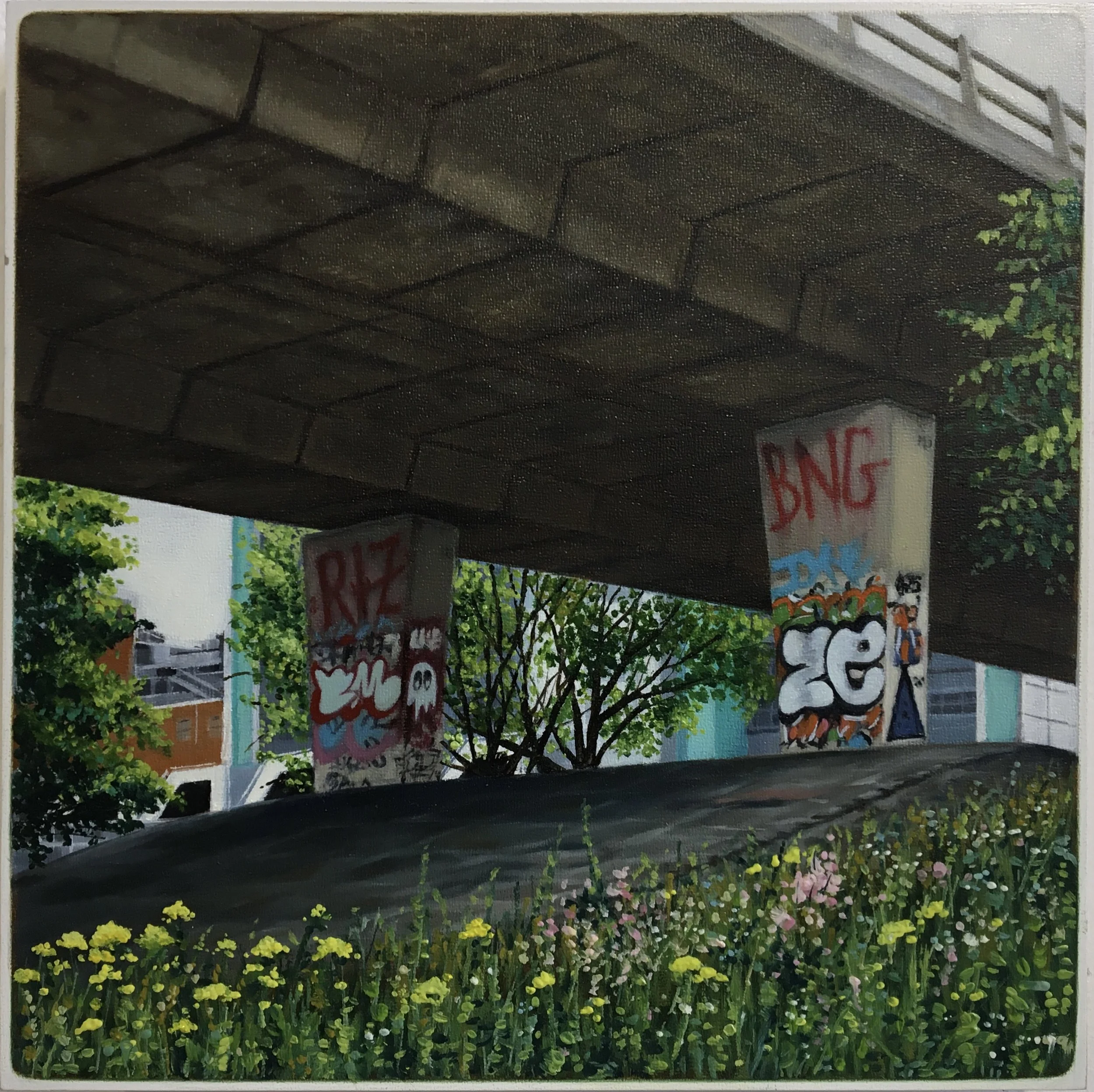 Ghost Stories - Oil on cradled panel 20x20cm