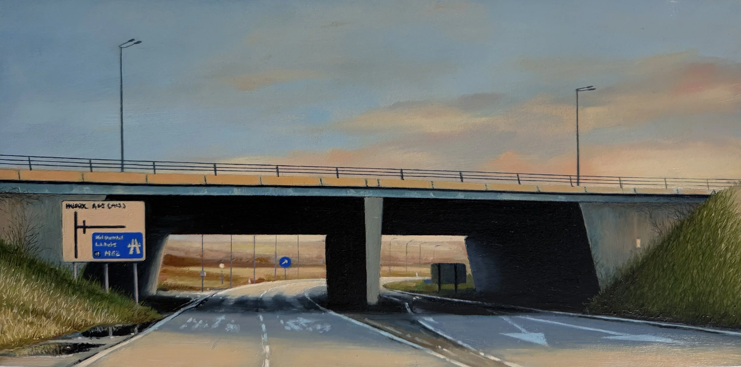 Directions Too Direct. Oil on cradled panel
15x30cm 2025 £1,500