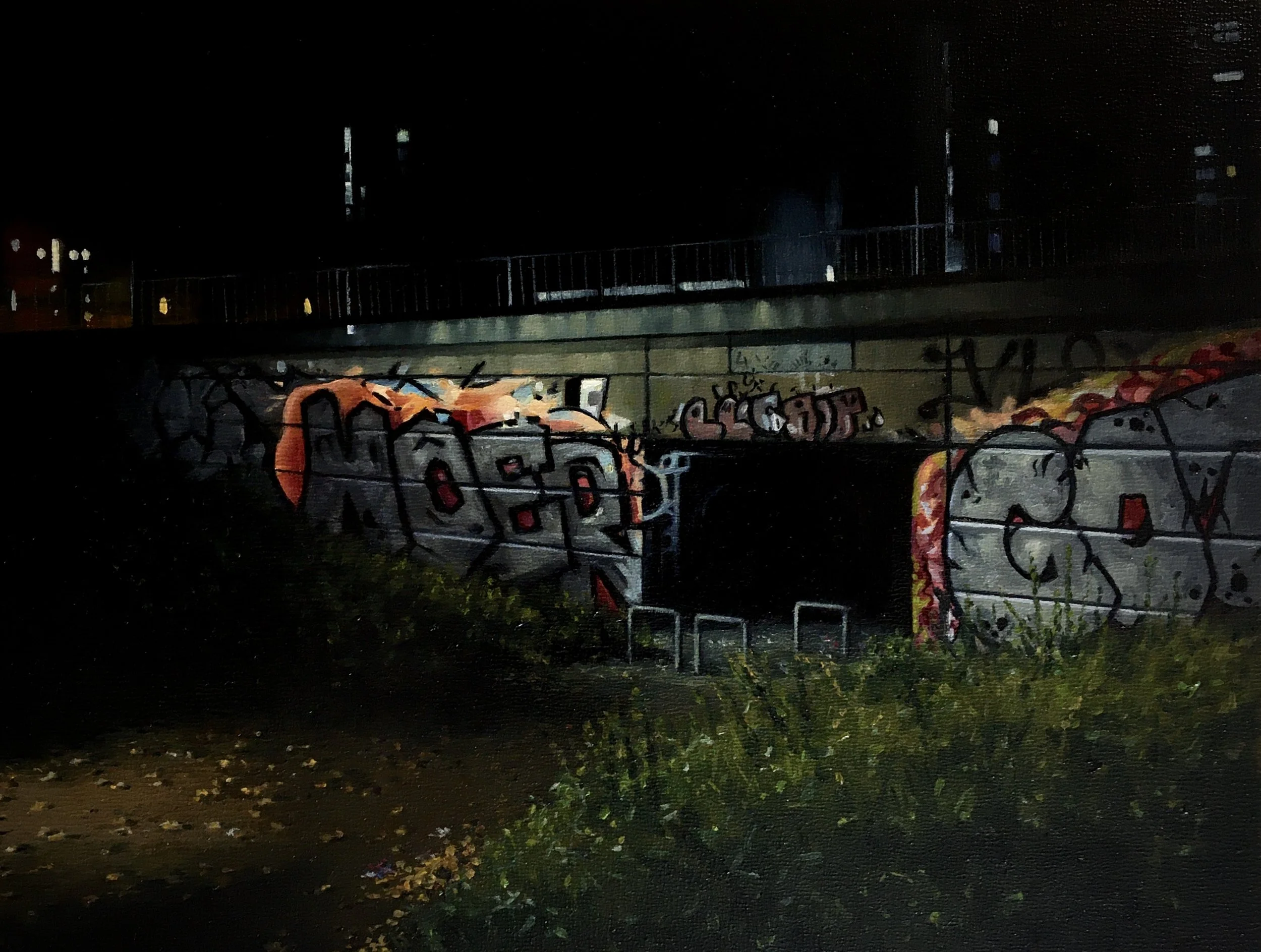 Rogues Gallery-Noer - Oil on cradled panel 20x25cm