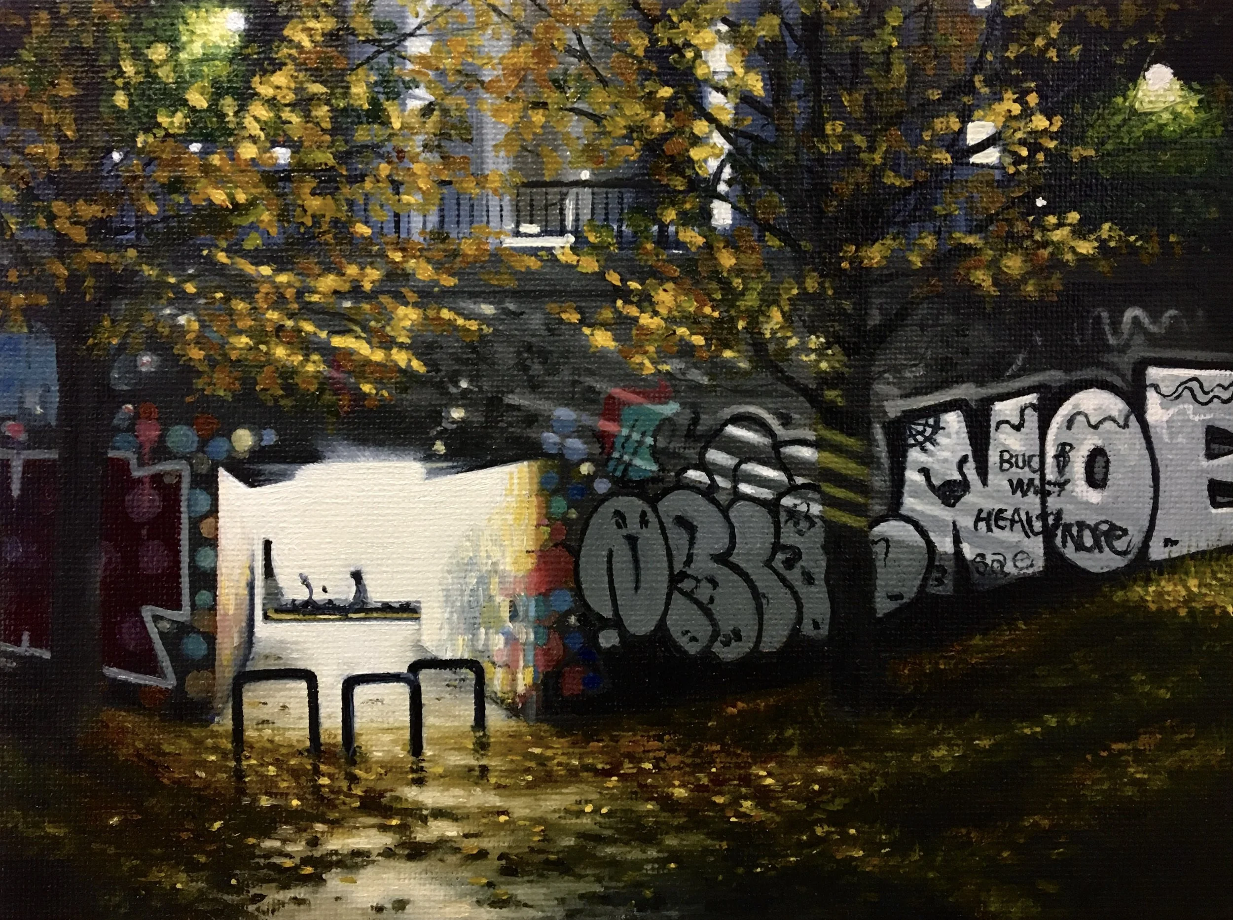 All That Glitters - Oil on canvas board 15x20cm