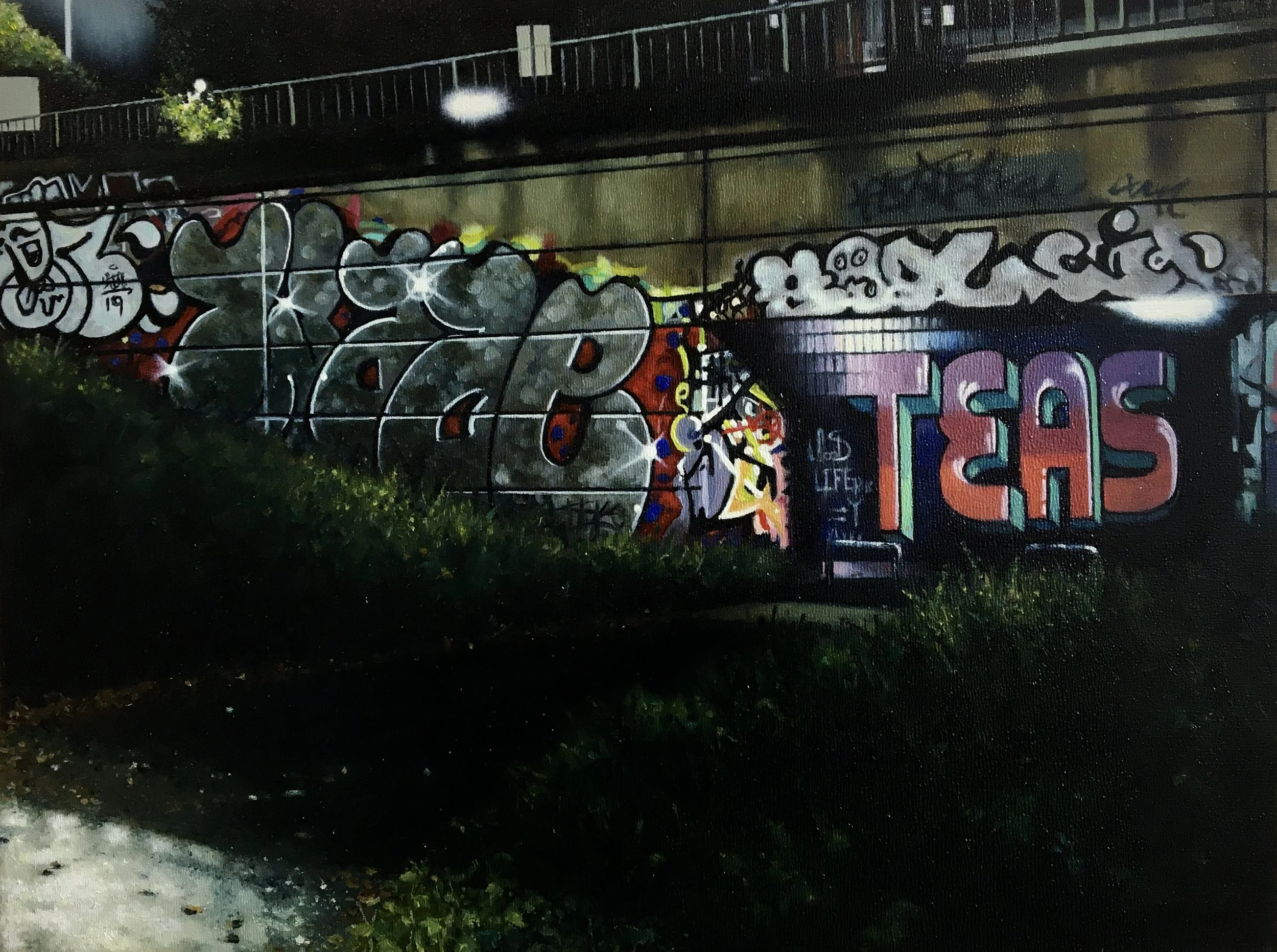 Rogues Gallery-Teas - Oil on cradled panel 25x30cm